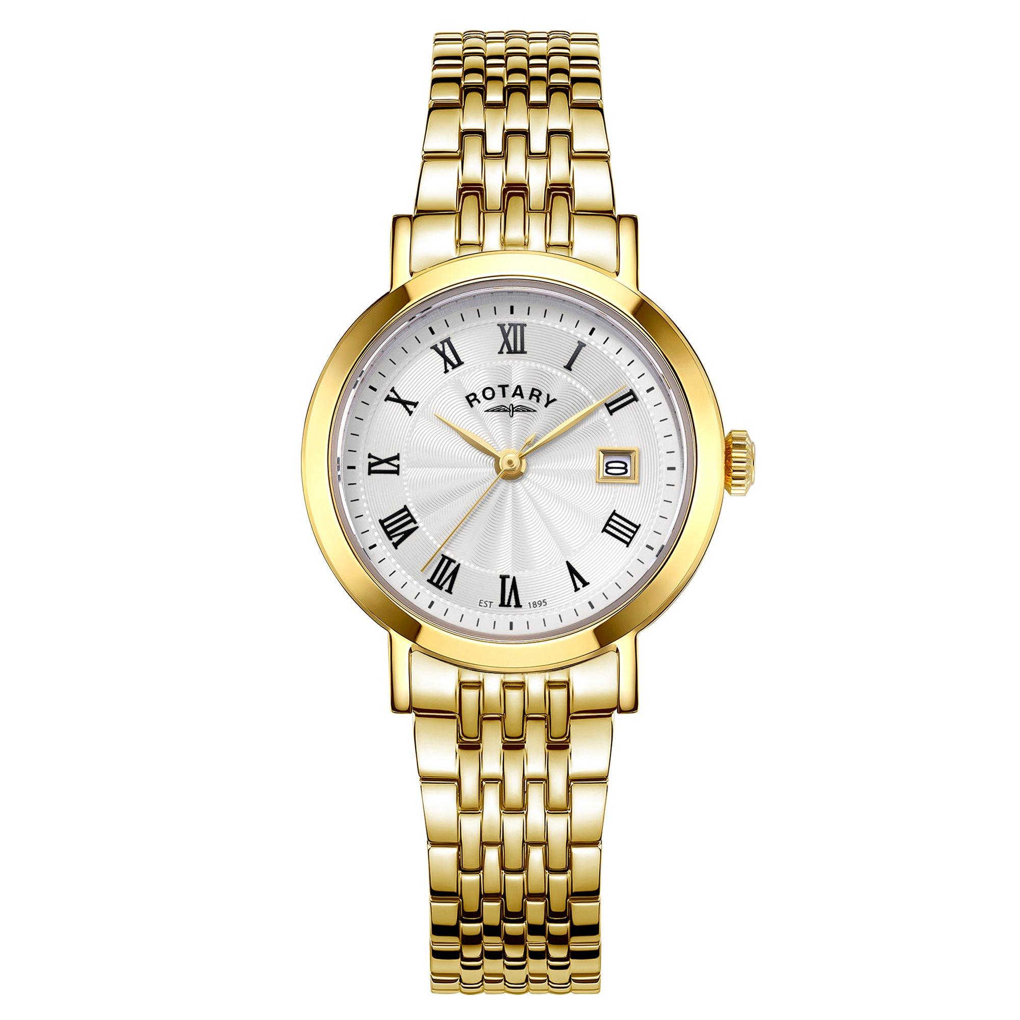 Gold - Rotary - Ladies Heritage Gold SS Bracelet Watch - 1