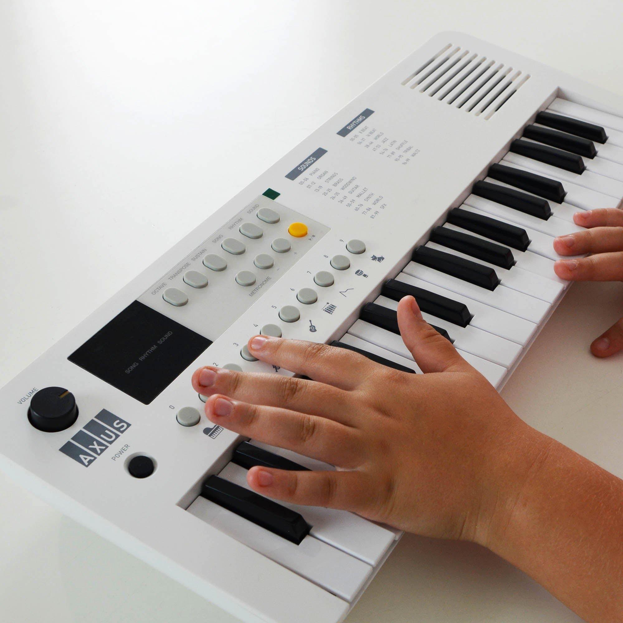 White - Axus - Mini Keyboard 37 Key Keyboard - 6