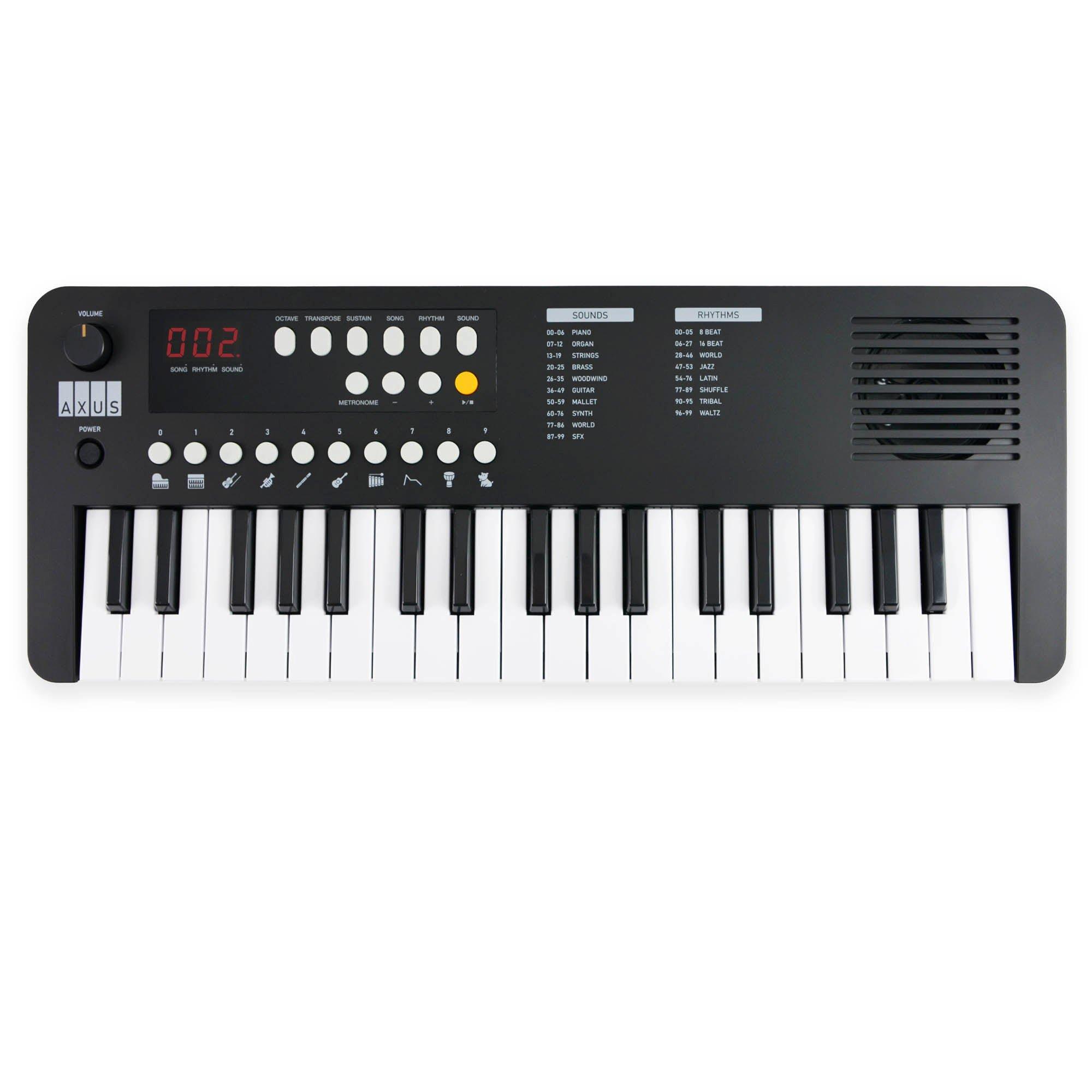 Axus  Mini Keyboard 37 Key Keyboard - Black - 37-Key