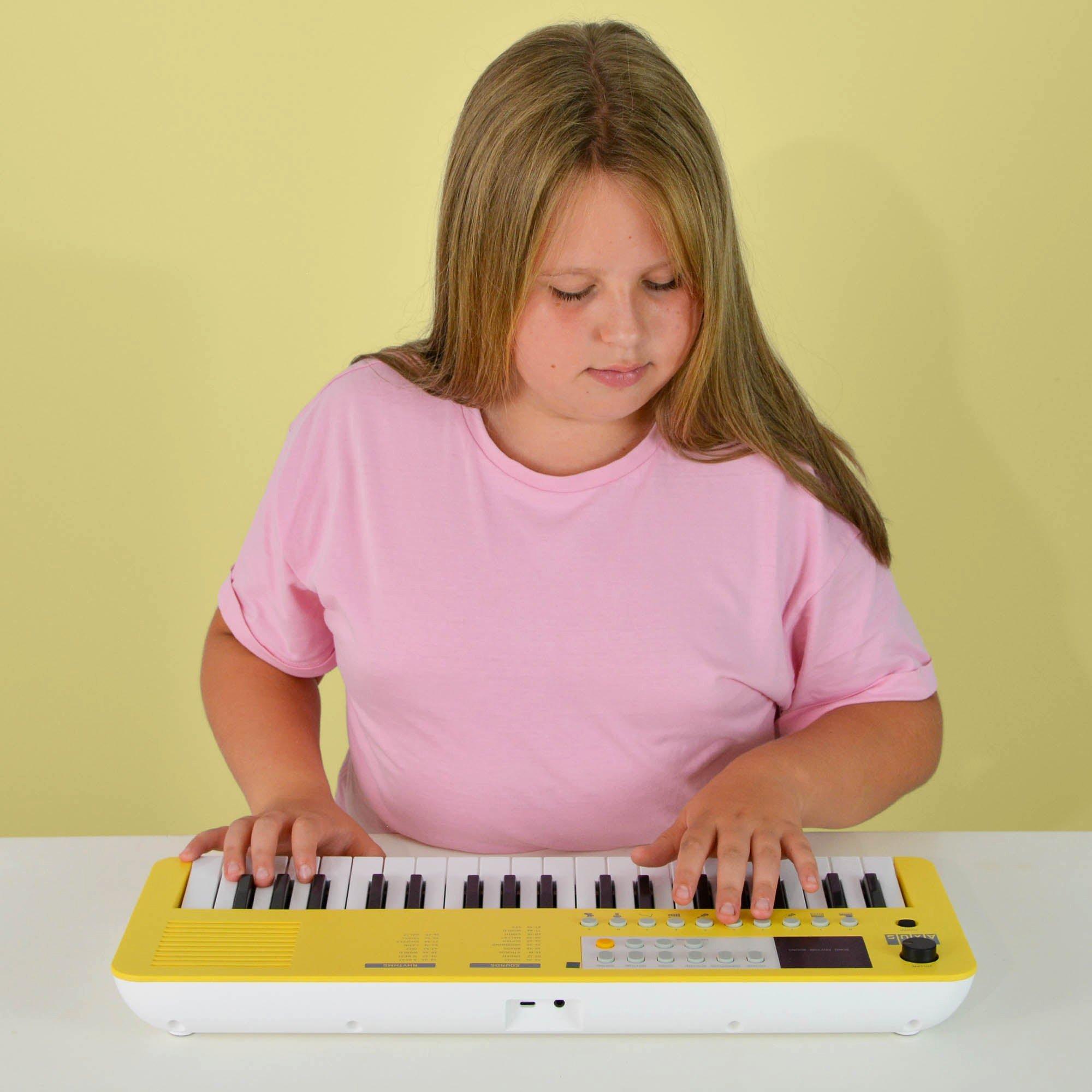 Yellow - Axus - Mini Keyboard 37 Key Keyboard - 5