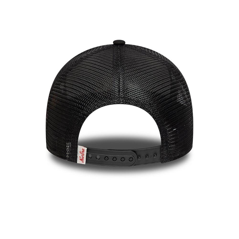 NE Black - New Era - Distressed Patch Trucker Cap - 4
