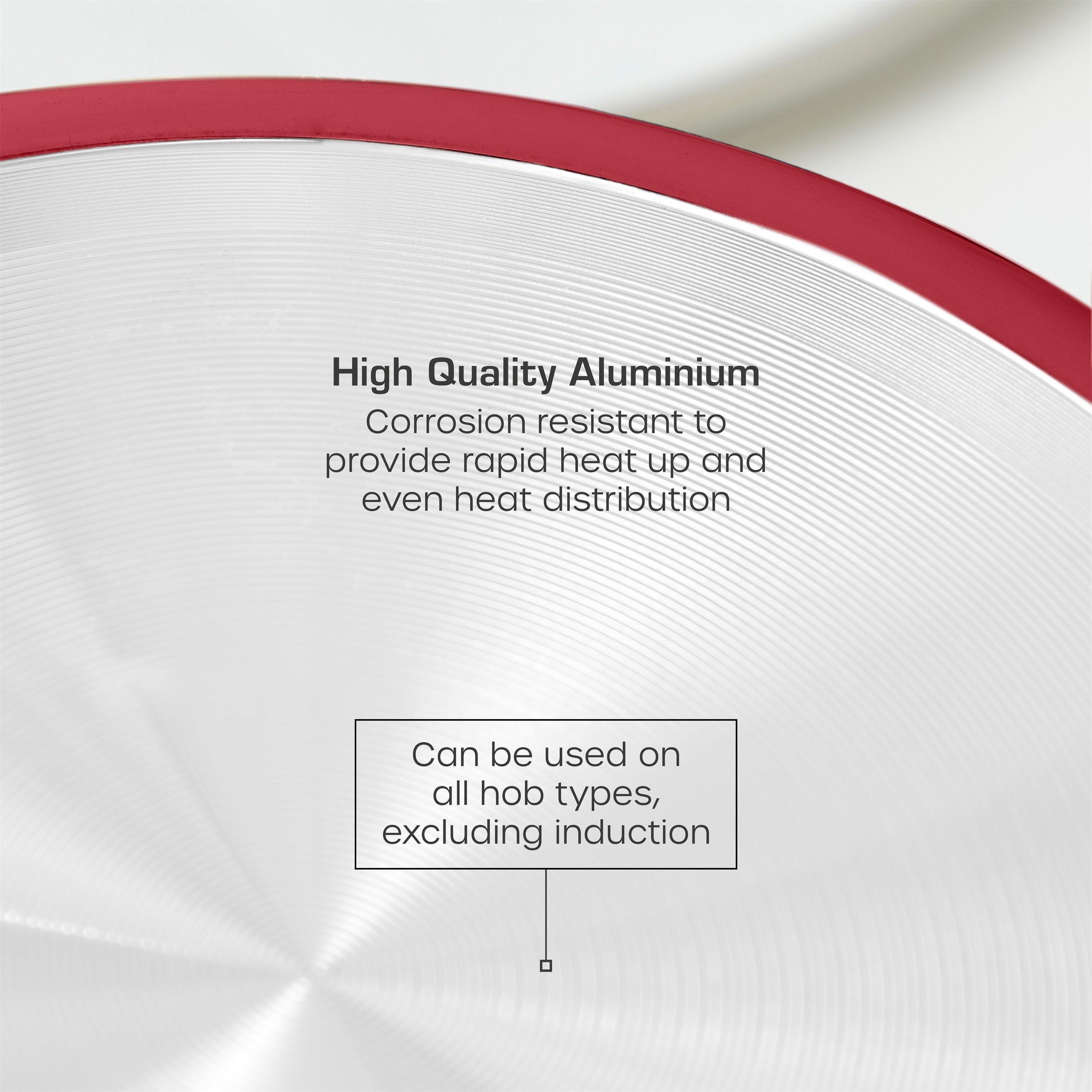 Red - Swan - Townhouse 3 Piece Saucepan Set Red - 3