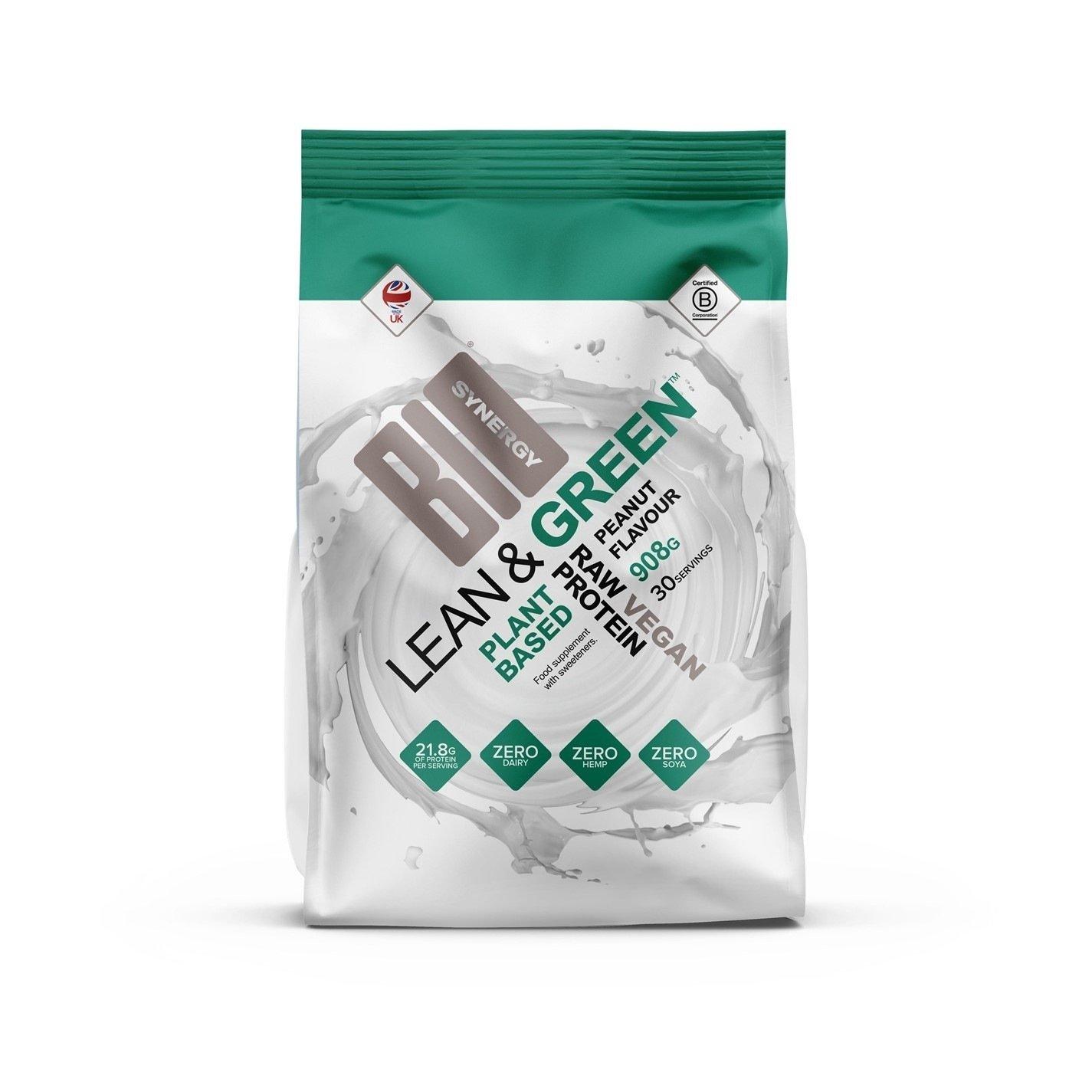 Bio-Synergy Lean & Green vegan protein - peanut - 908g