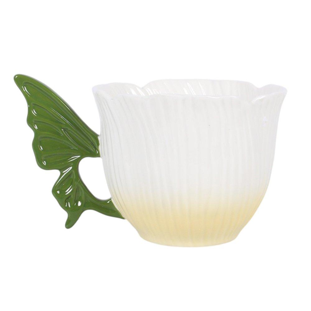 White - Something Different - Flower Fairy Wing Teacup - 2