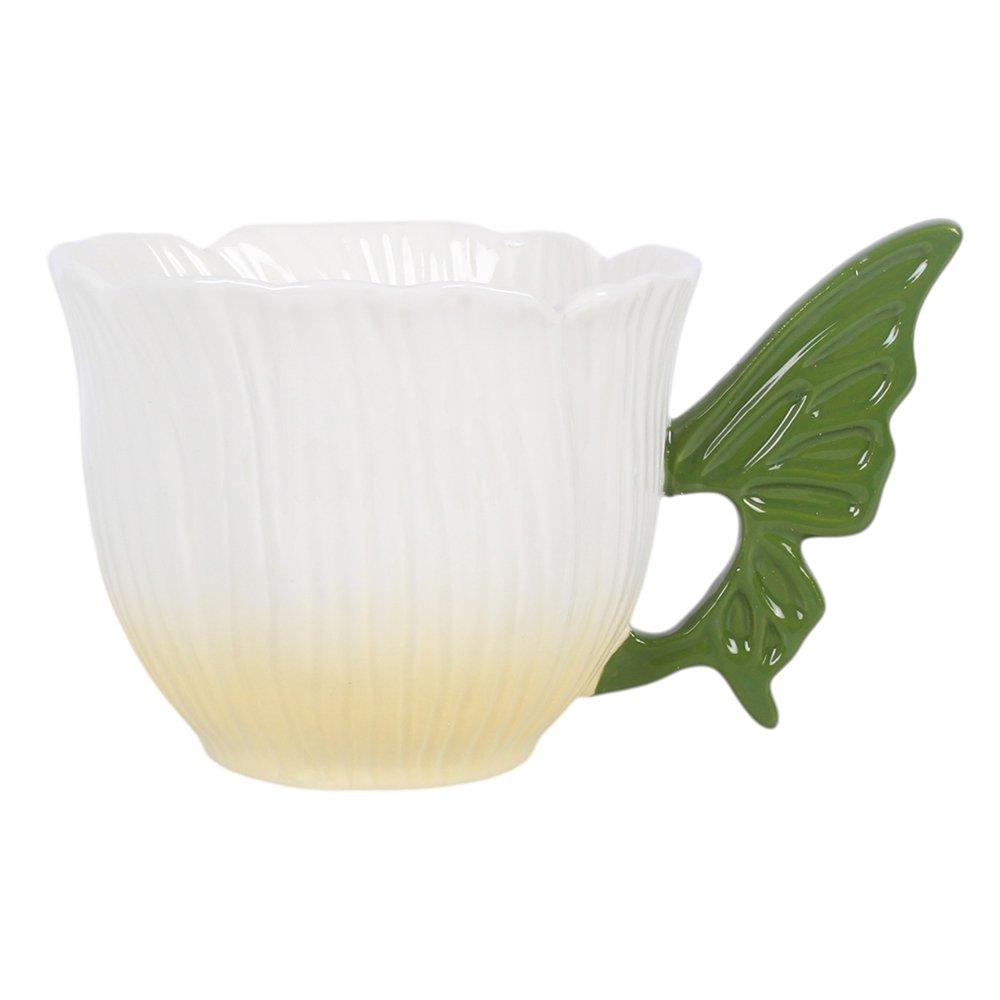 White - Something Different - Flower Fairy Wing Teacup - 4