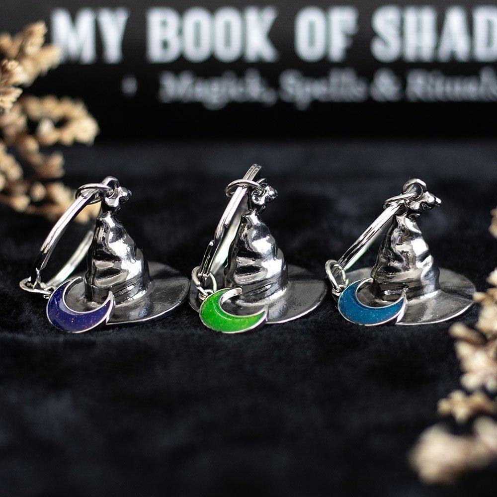 Silver - Something Different - Set of 3 Coven Sisters Witch Hat Keyrings - 1