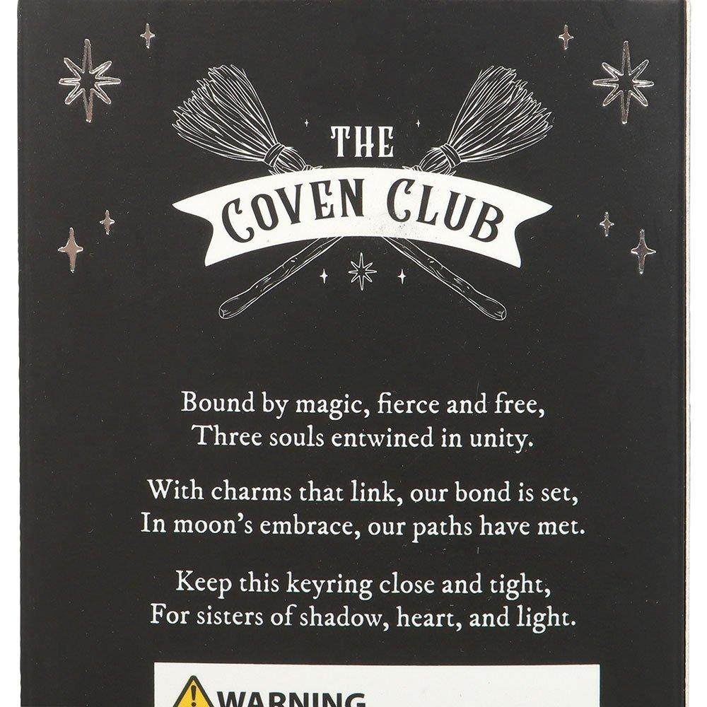 Silver - Something Different - Set of 3 Coven Sisters Witch Hat Keyrings - 4