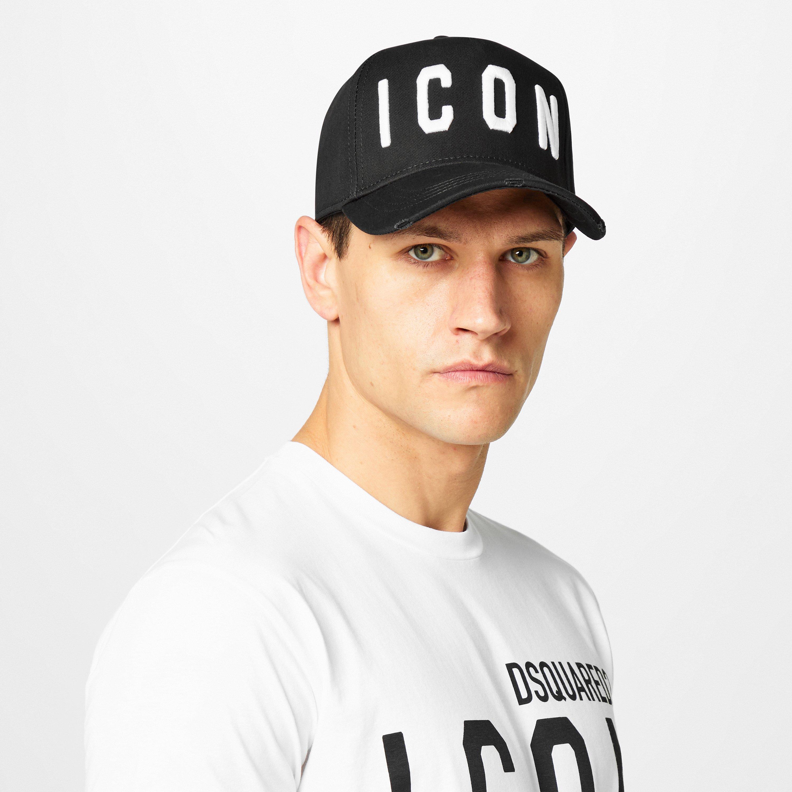 Black/White - DSquared2 - Icon Baseball Cap - 2