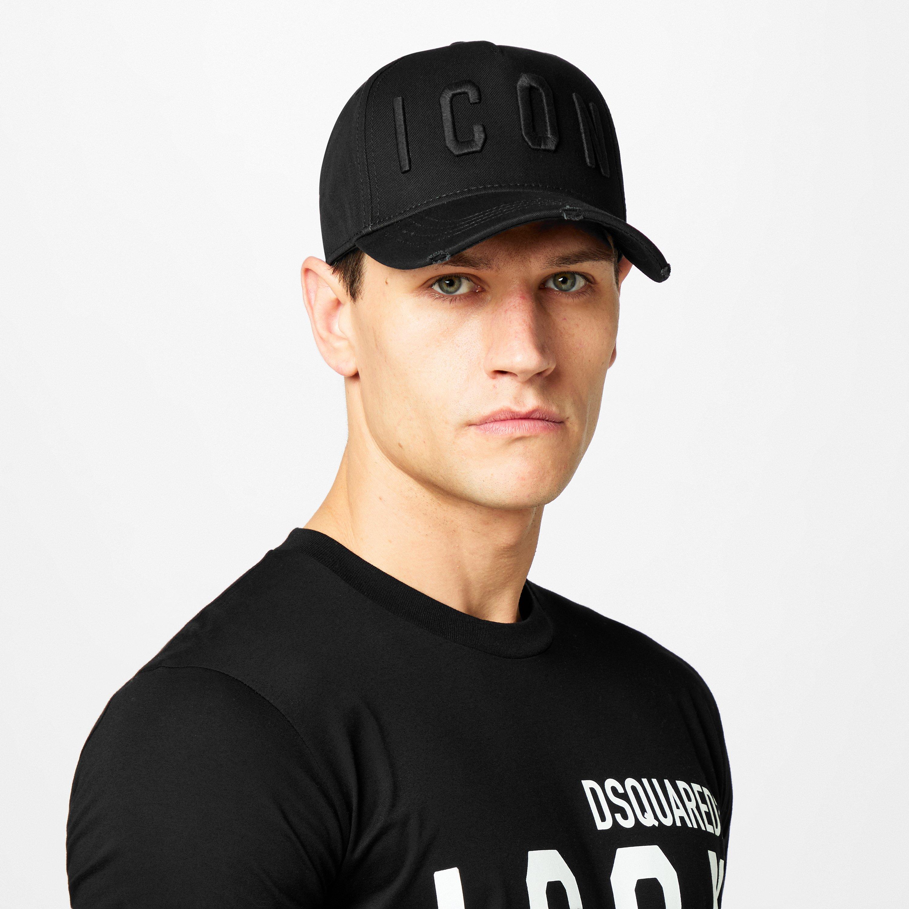 Black/Black - DSquared2 - Icon Baseball Cap - 2