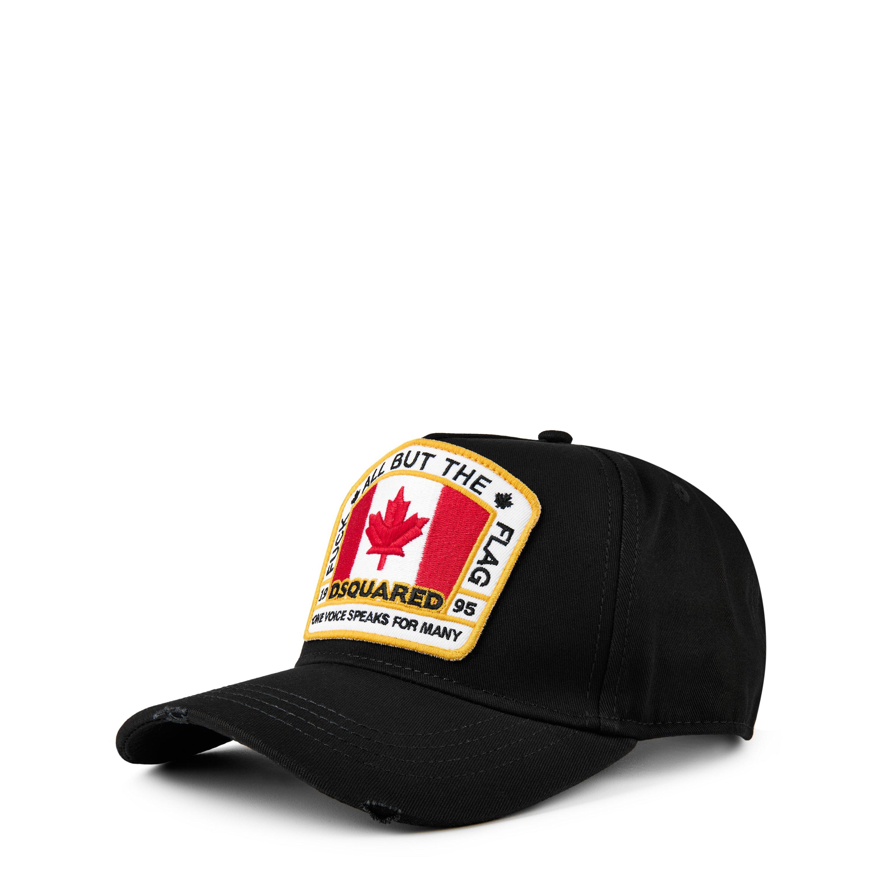 Black - DSquared2 - Flag Logo Cap - 1