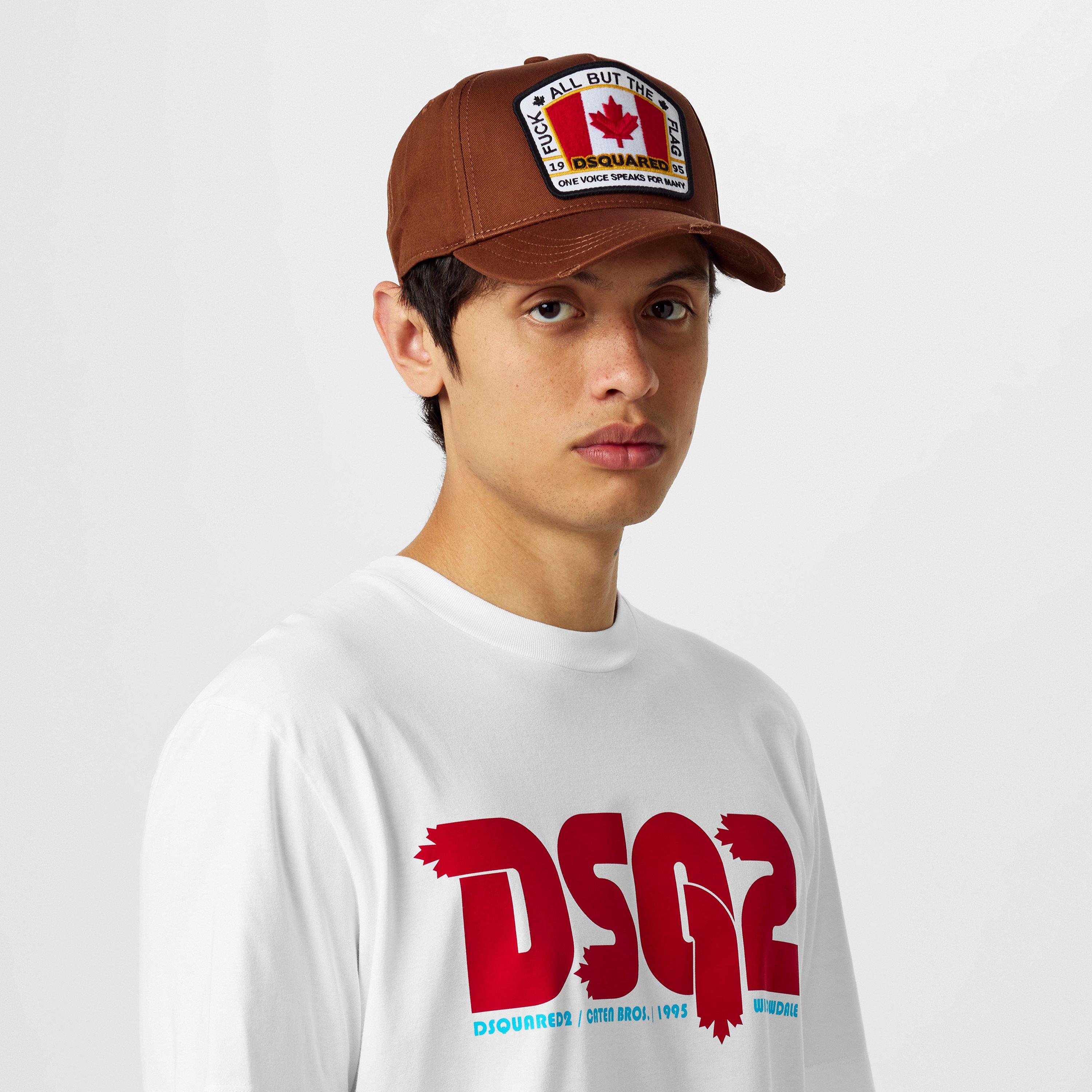 Brown - DSquared2 - Flag Logo Cap - 2