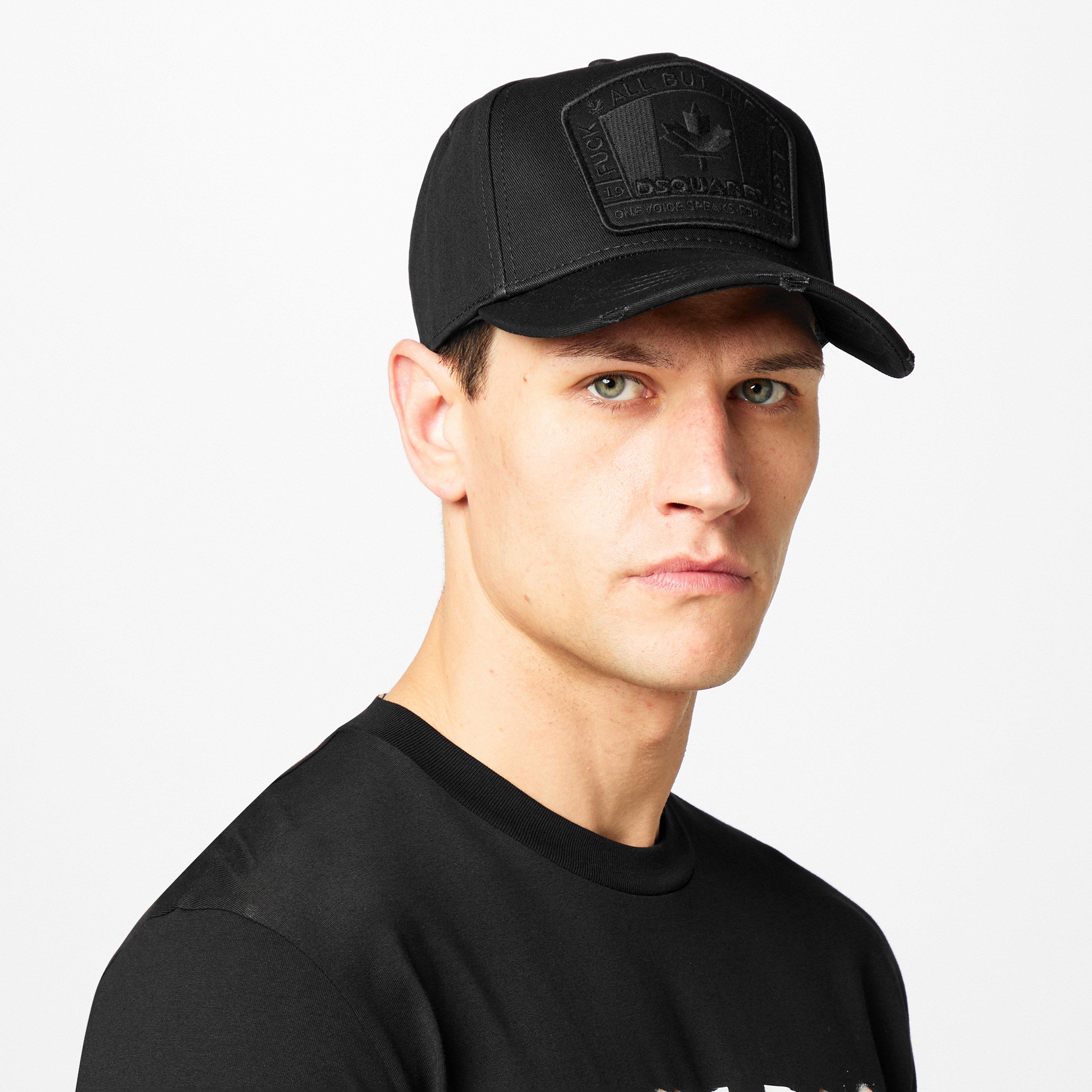 Black/Black - DSquared2 - Flag Logo Cap - 2