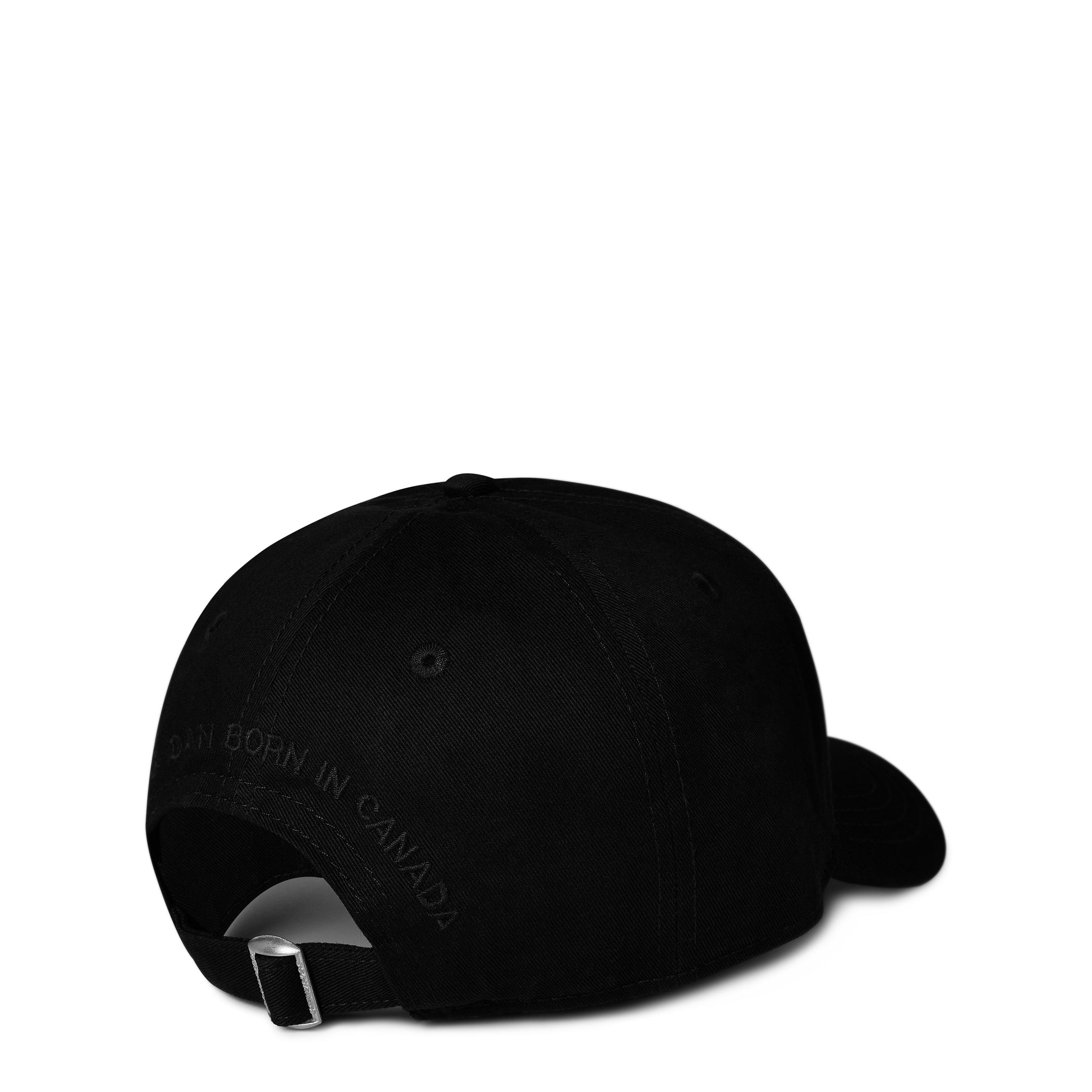 Black/Black - DSquared2 - Flag Logo Cap - 3