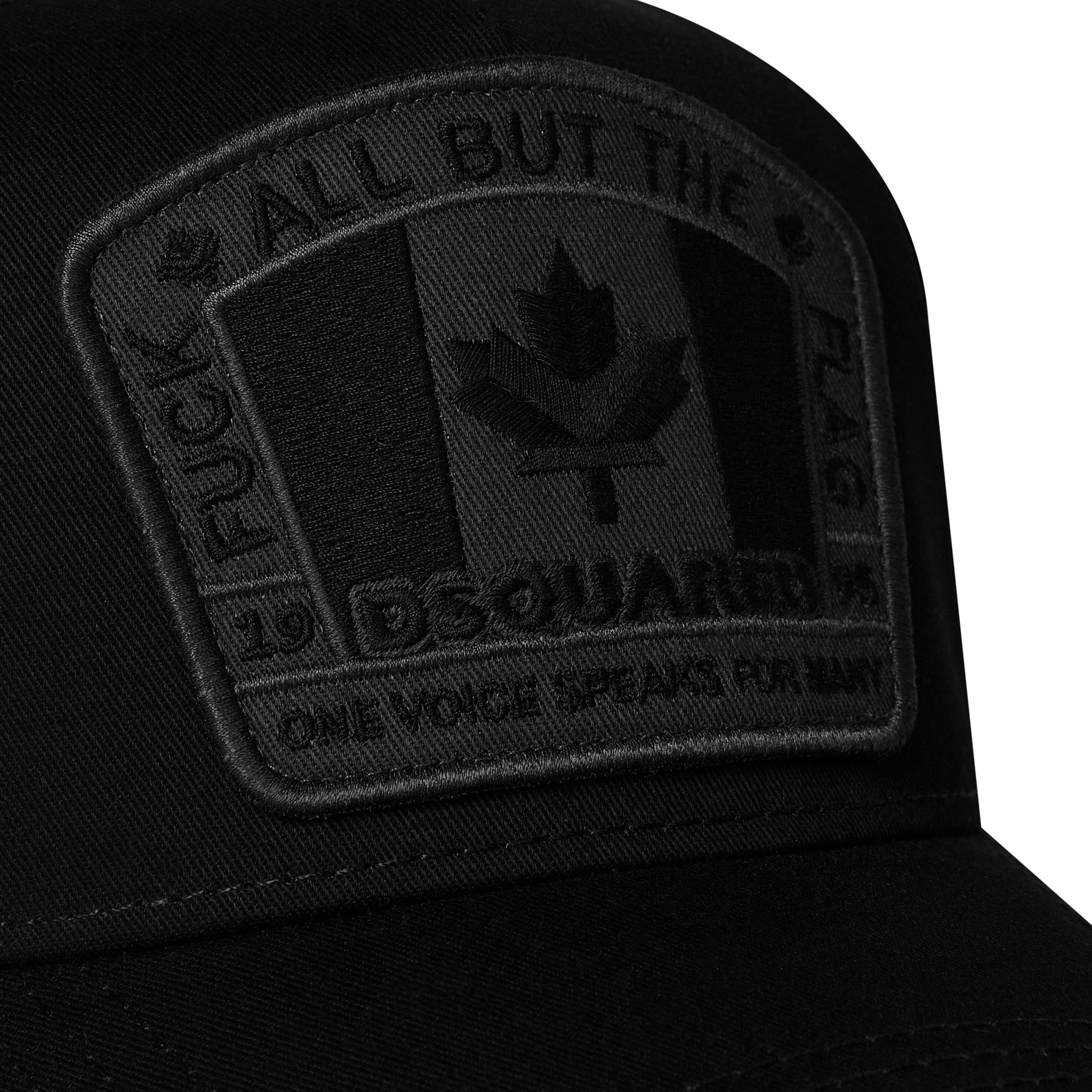 Black/Black - DSquared2 - Flag Logo Cap - 4