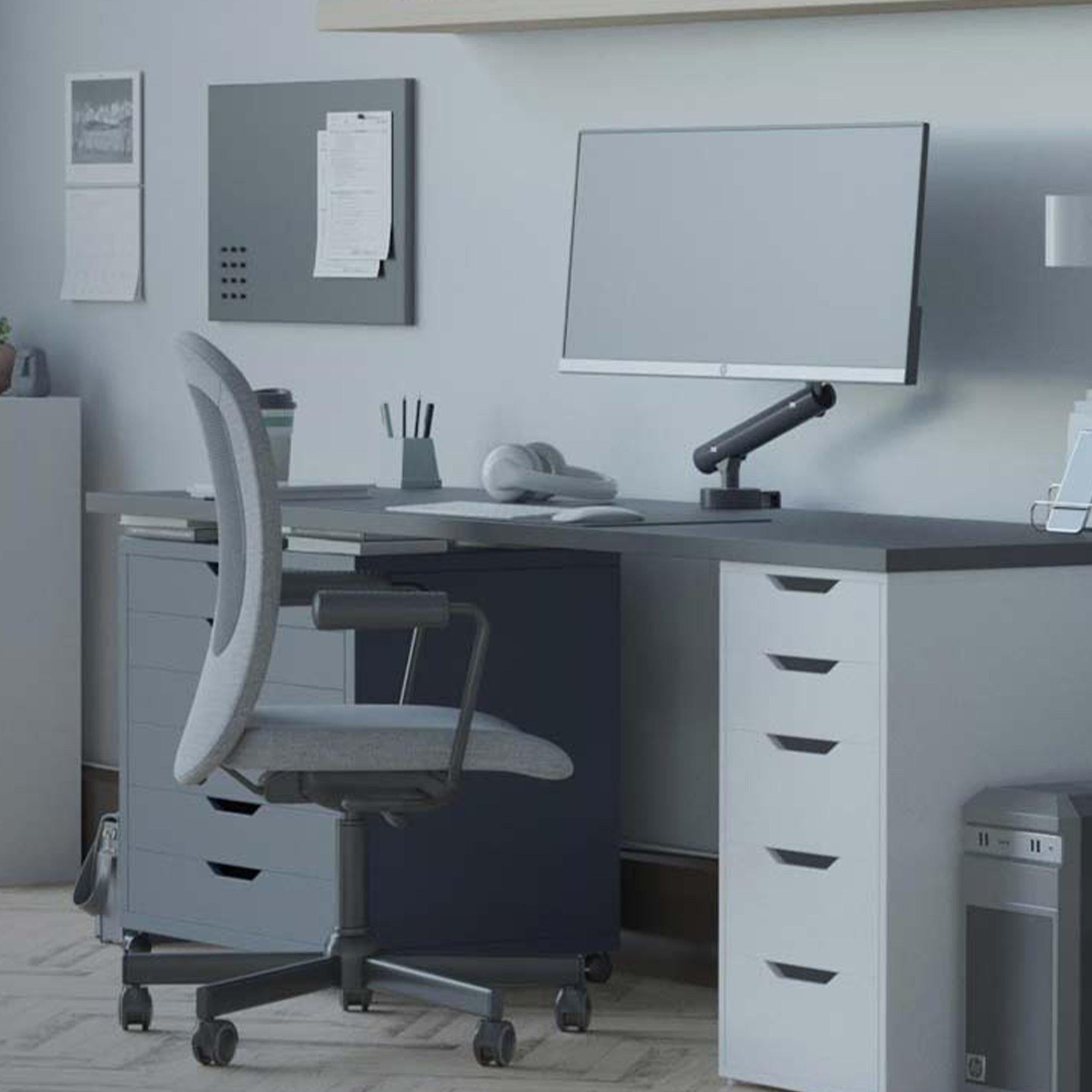 Black - CMD - Miro Dynamic Multi Position Monitor Arm Black - 6