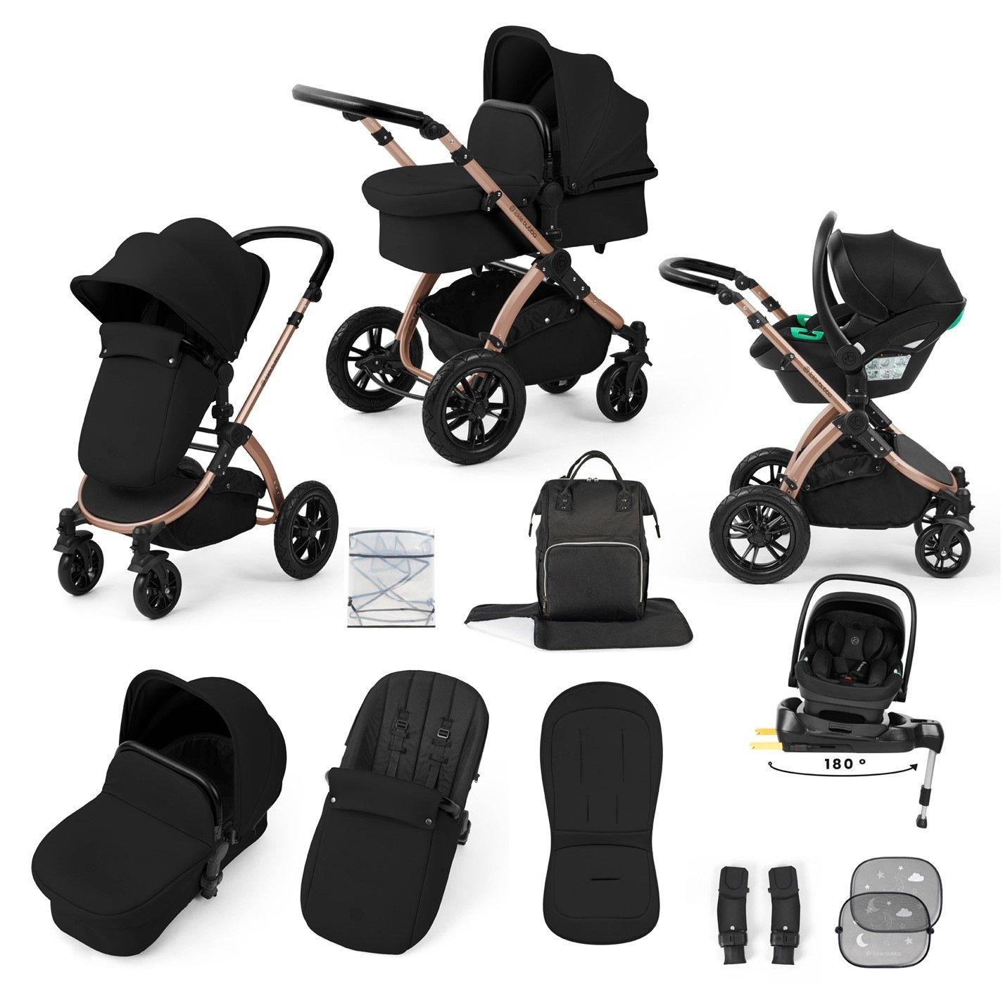 Ickle Bubba  Newborn Stomp Luxe 12Pc Travel System - Bronze / Midnig - one
