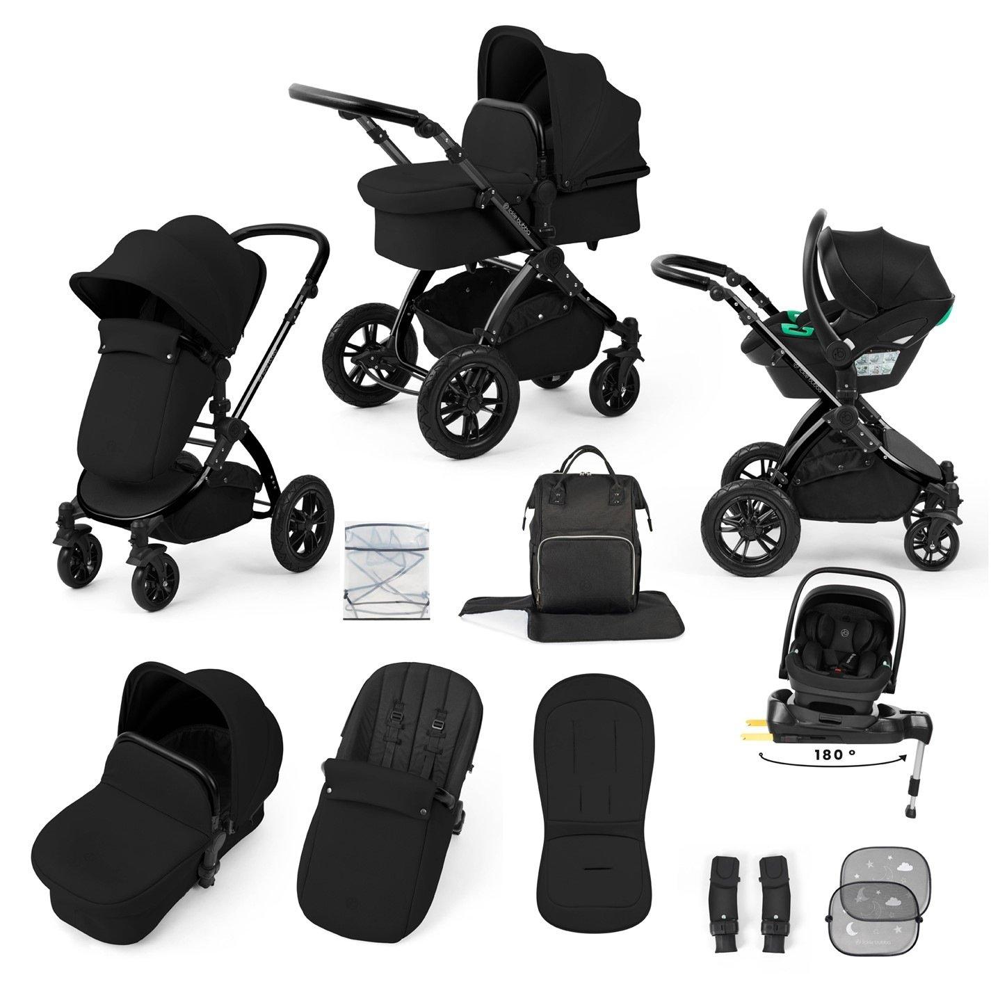 Ickle Bubba  Newborn Stomp Luxe 12Pc Travel System - Black / Midnigh - one
