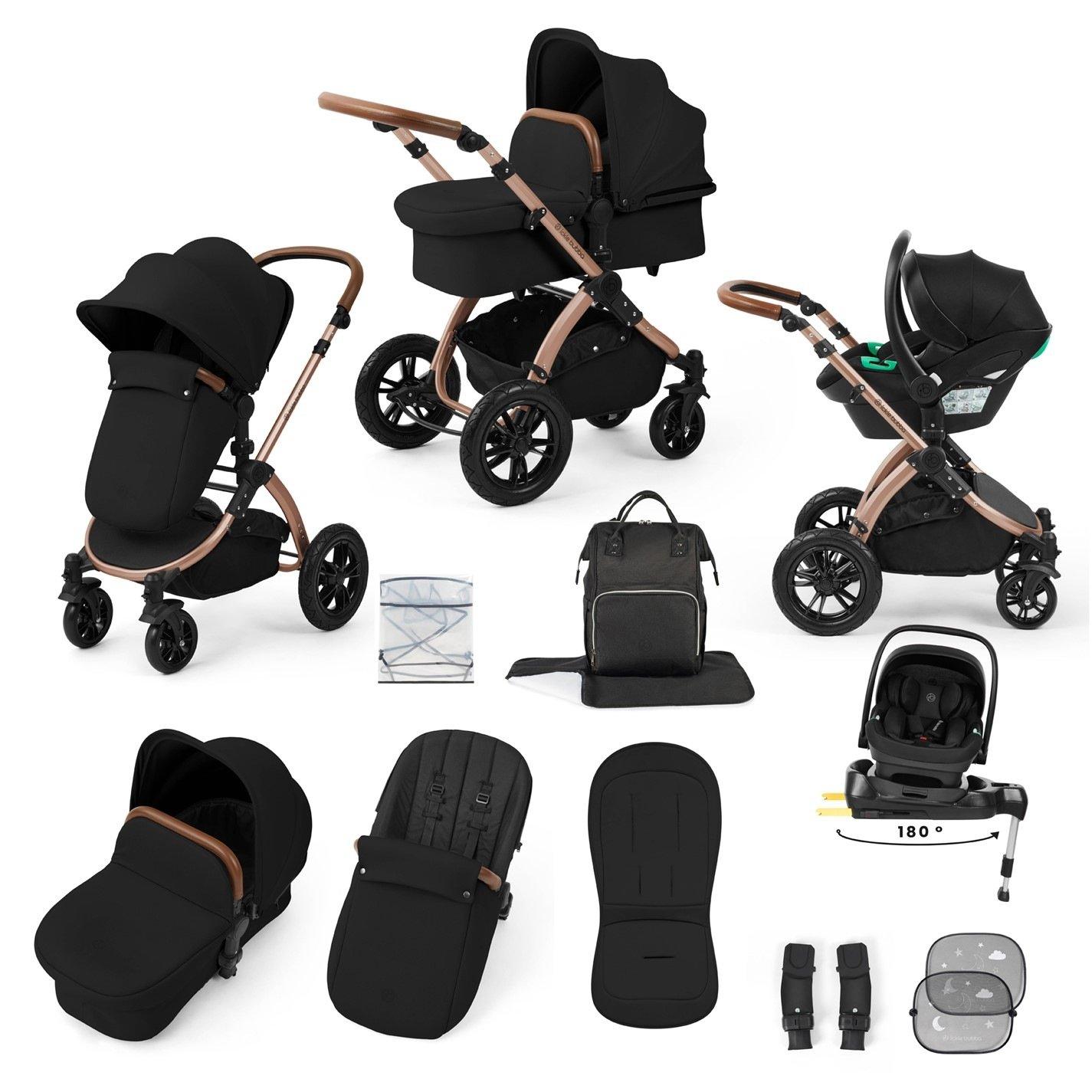 Ickle Bubba  Newborn Stomp Luxe 12Pc Travel System - Bronze / Midnig - one