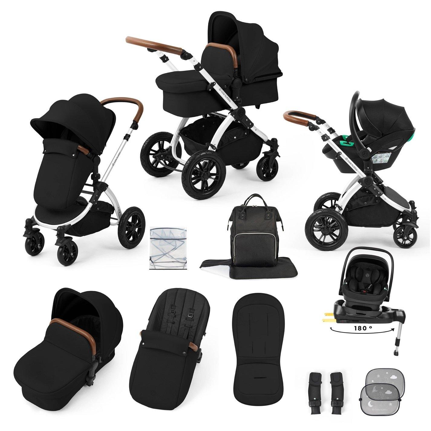 Ickle Bubba  Newborn Stomp Luxe 12Pc Travel System - Silver / Midnig - one