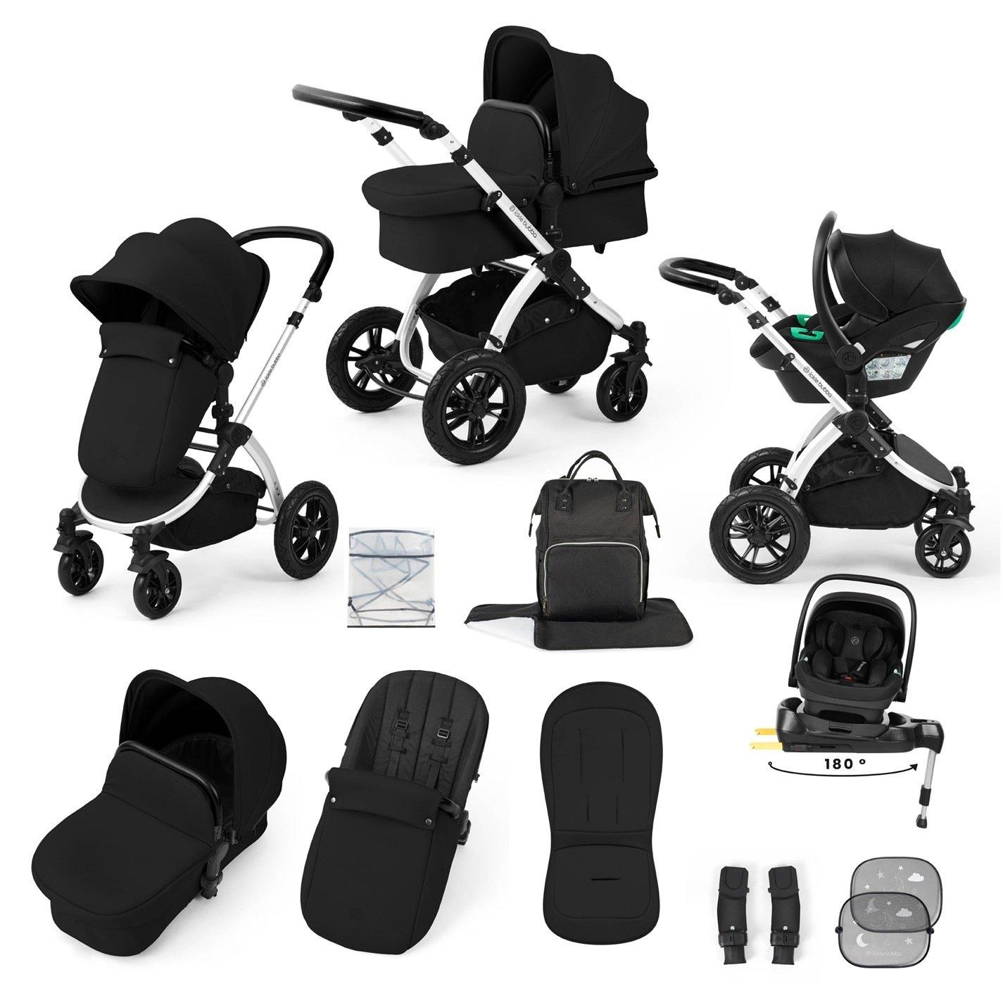 Ickle Bubba  Newborn Stomp Luxe 12Pc Travel System - Silver / Midnig - one