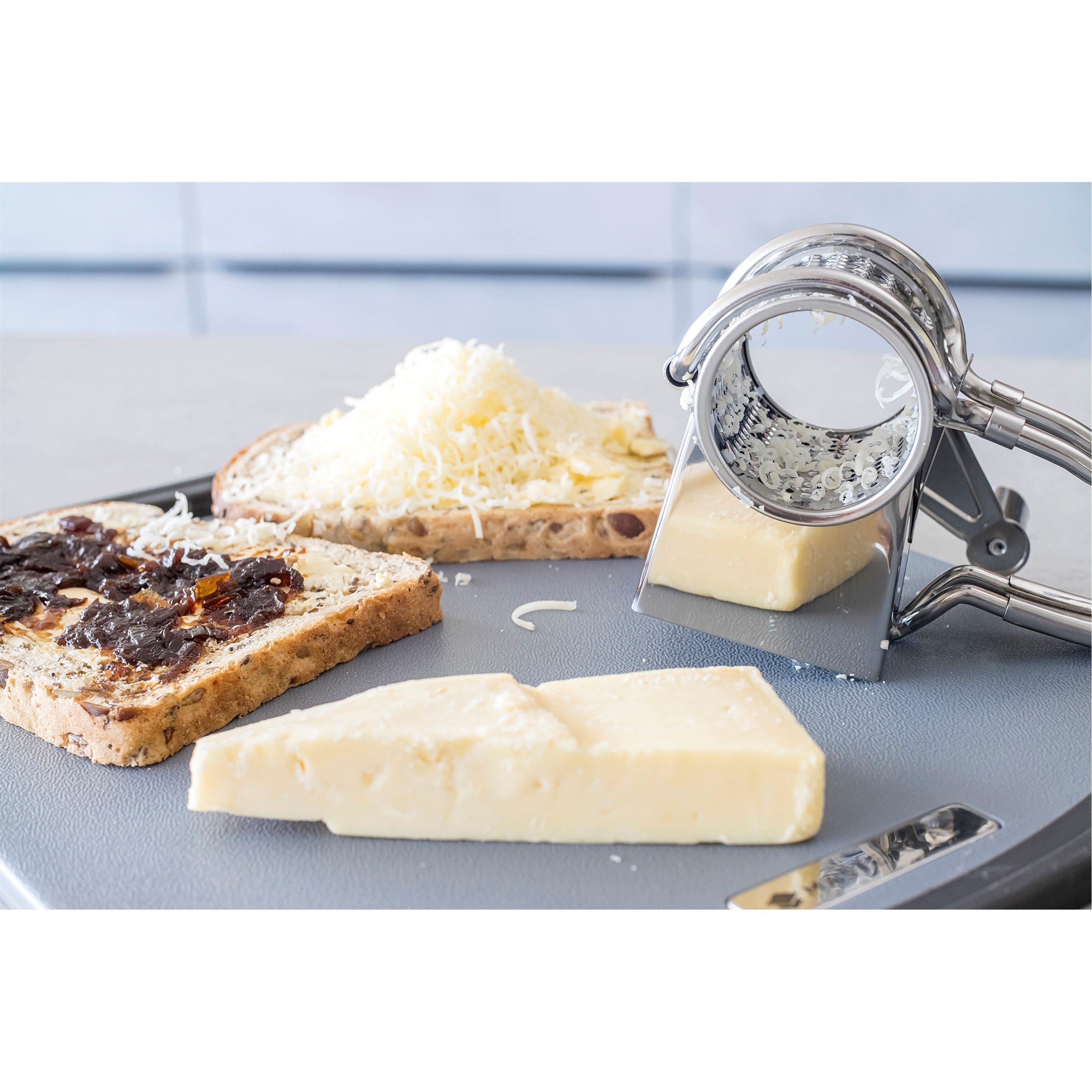 Silver - MasterClass - Stainless Steel Rotary Cheese Grater - 2