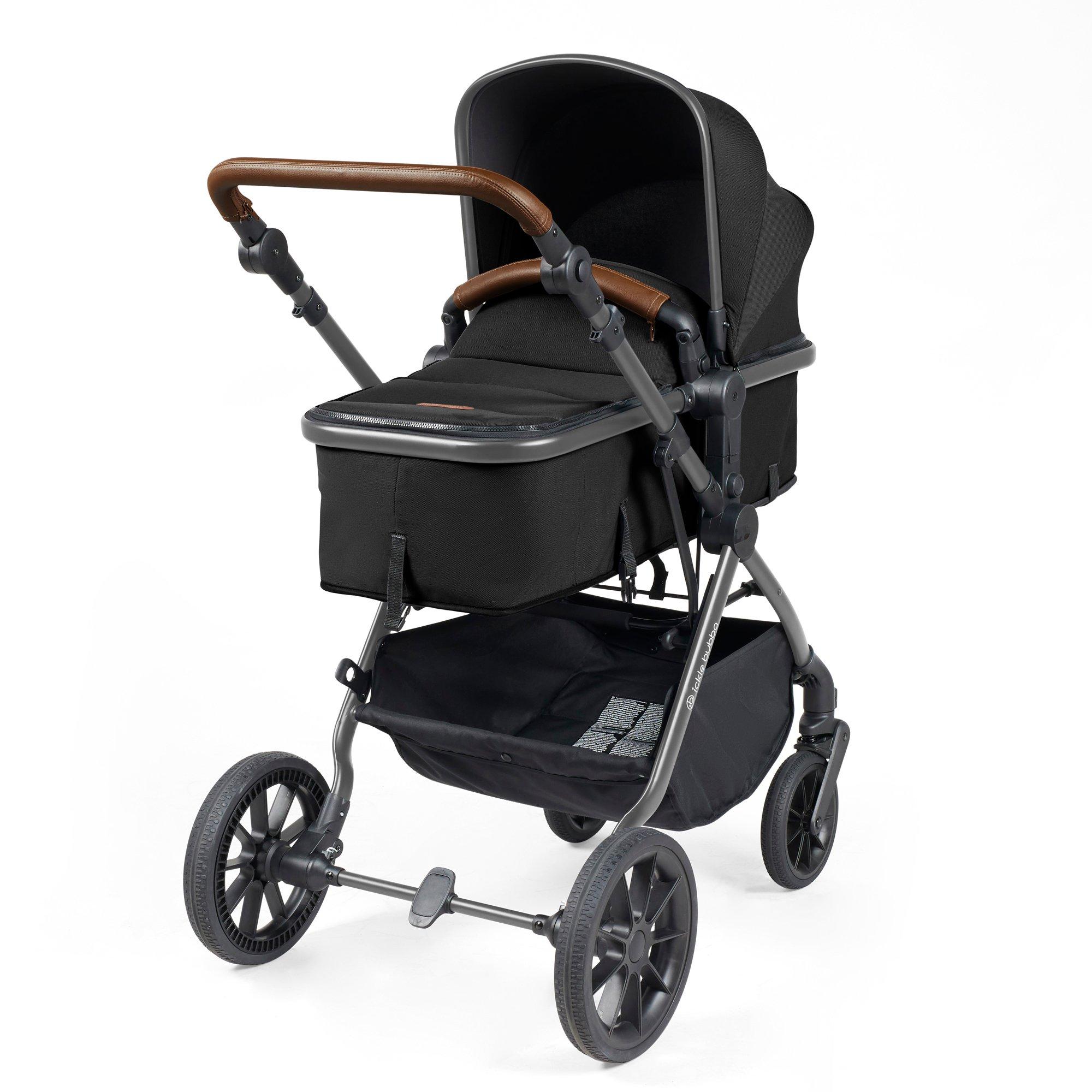 Black / Tan - Ickle Bubba - Cosmo 9pc Travel System - 2