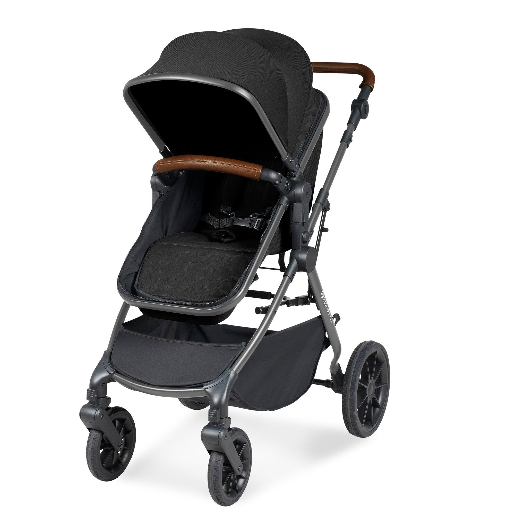 Black / Tan - Ickle Bubba - Cosmo 9pc Travel System - 4