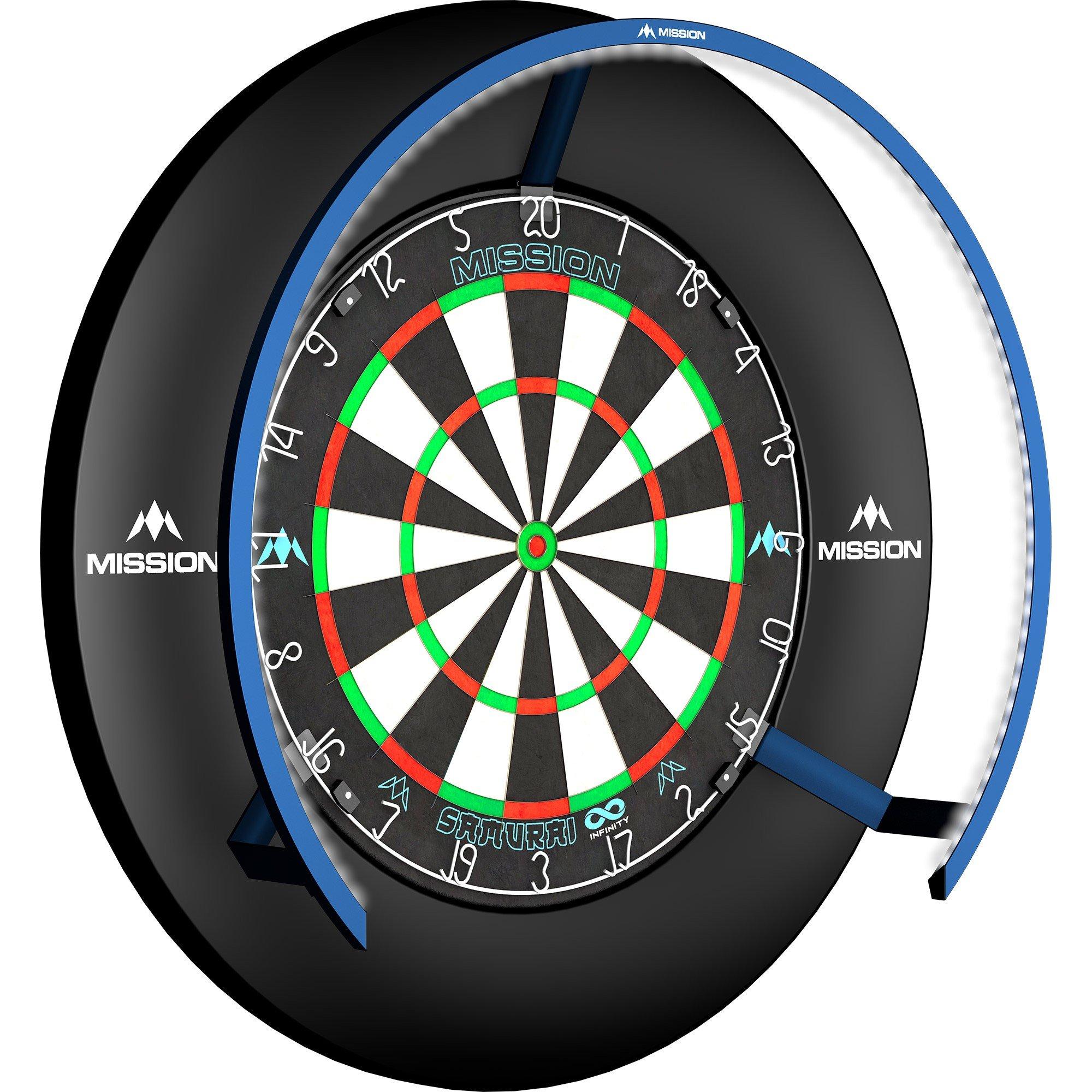 Blue - Mission Darts - Mission Torus 270 Dartboard Lighting - 5