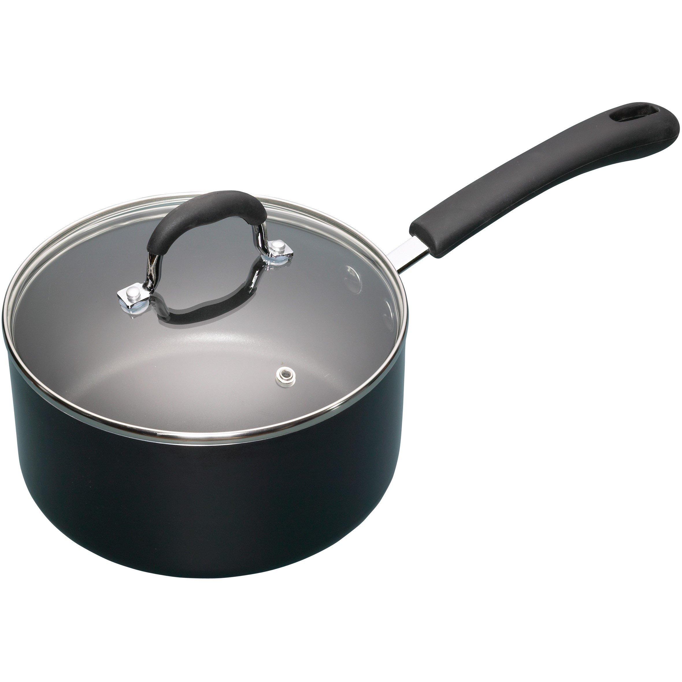 Black - MasterClass - Non-Stick Heavy Duty Saucepan 20cm - 1