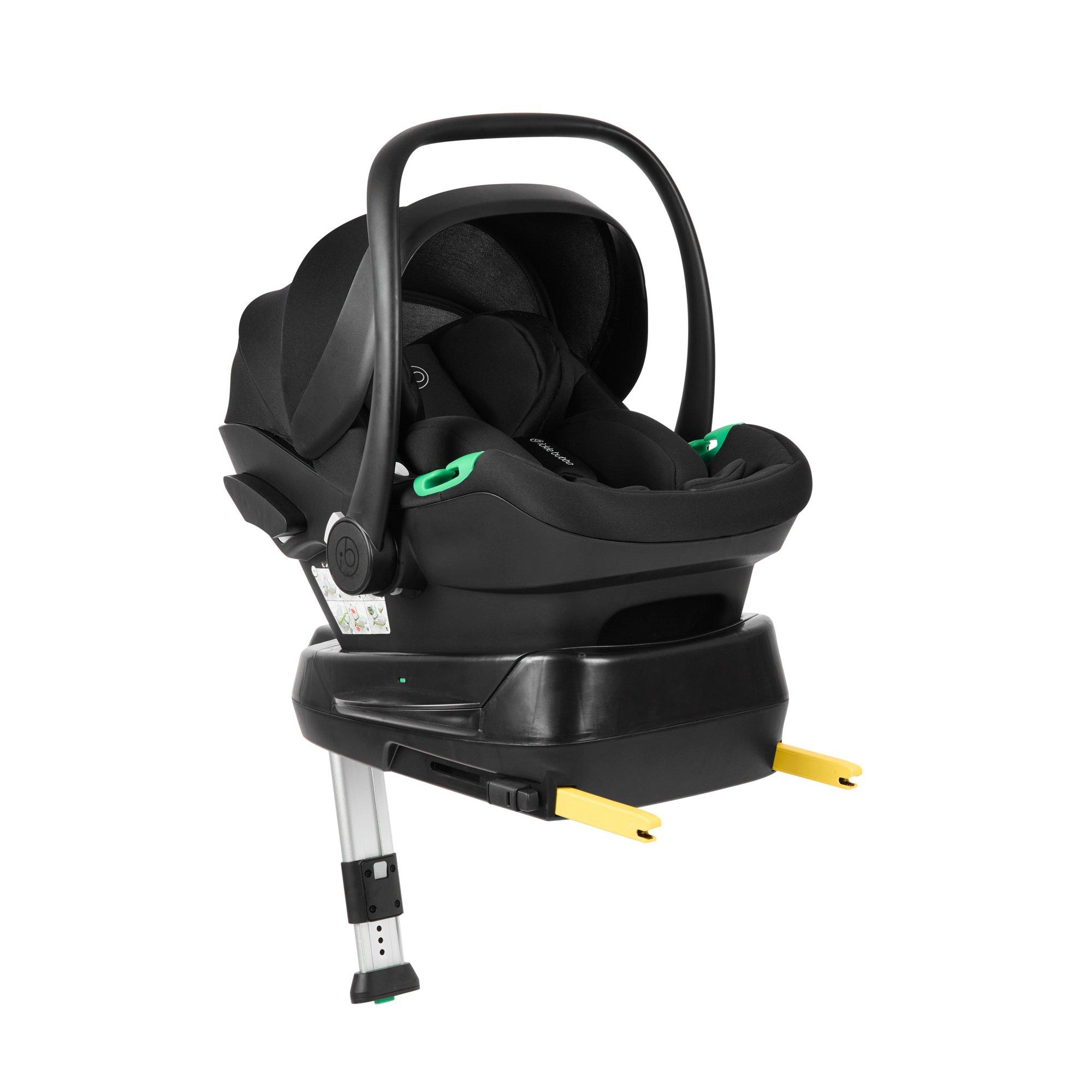 Ickle Bubba  Newborn Nimbus I-Size Car Seat & Spin Isofix Base - Black - one