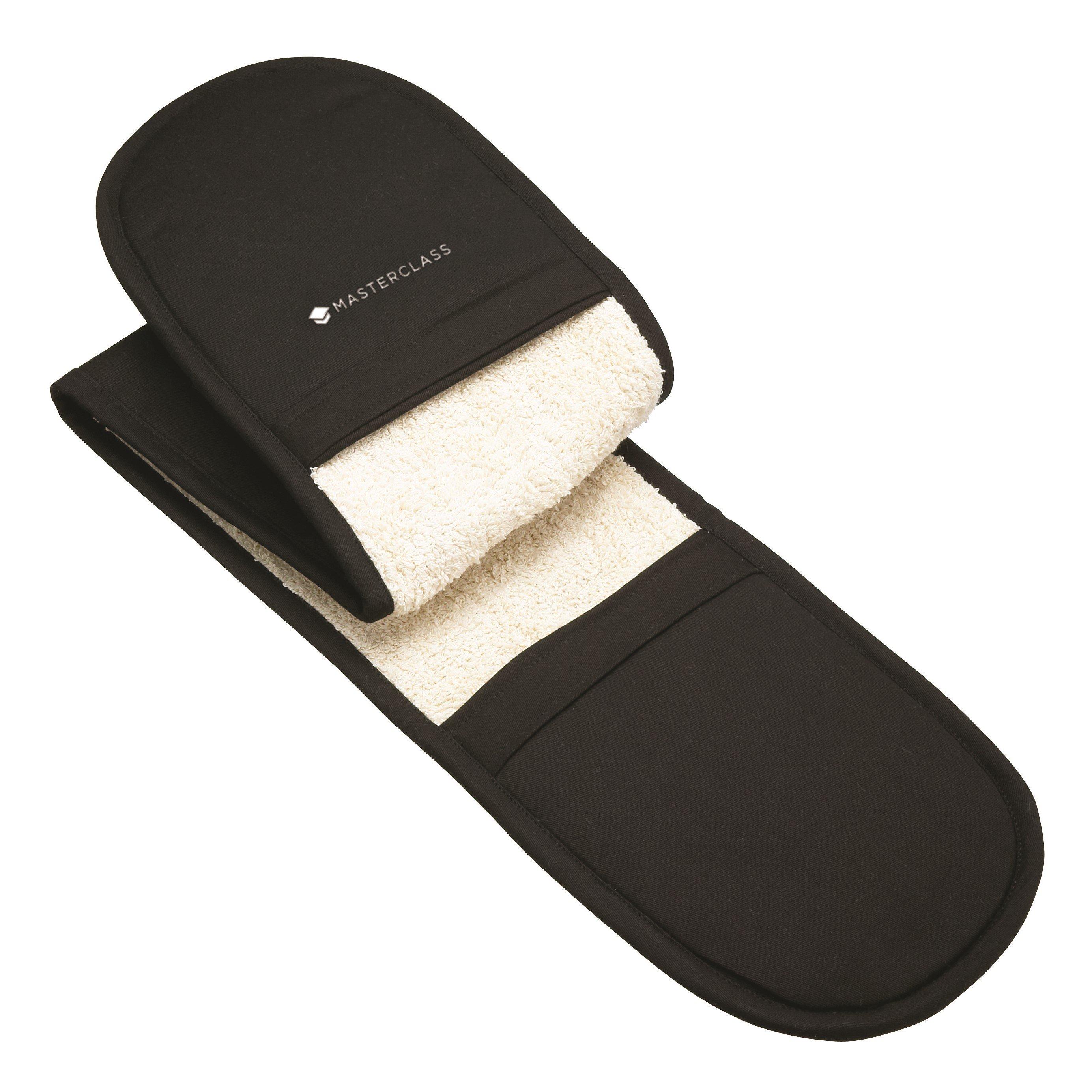 Black - MasterClass - MasterClass Professional Black Double Oven Glove - 1