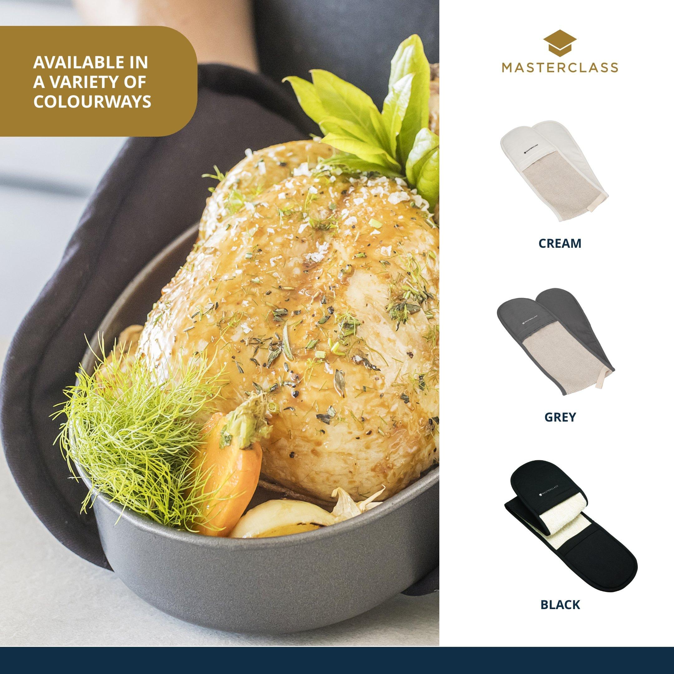 Black - MasterClass - MasterClass Professional Black Double Oven Glove - 2