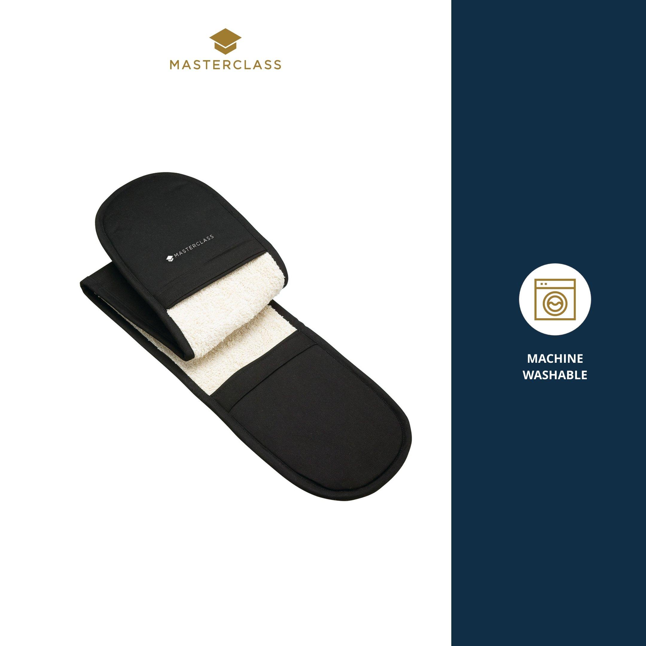 Black - MasterClass - MasterClass Professional Black Double Oven Glove - 4