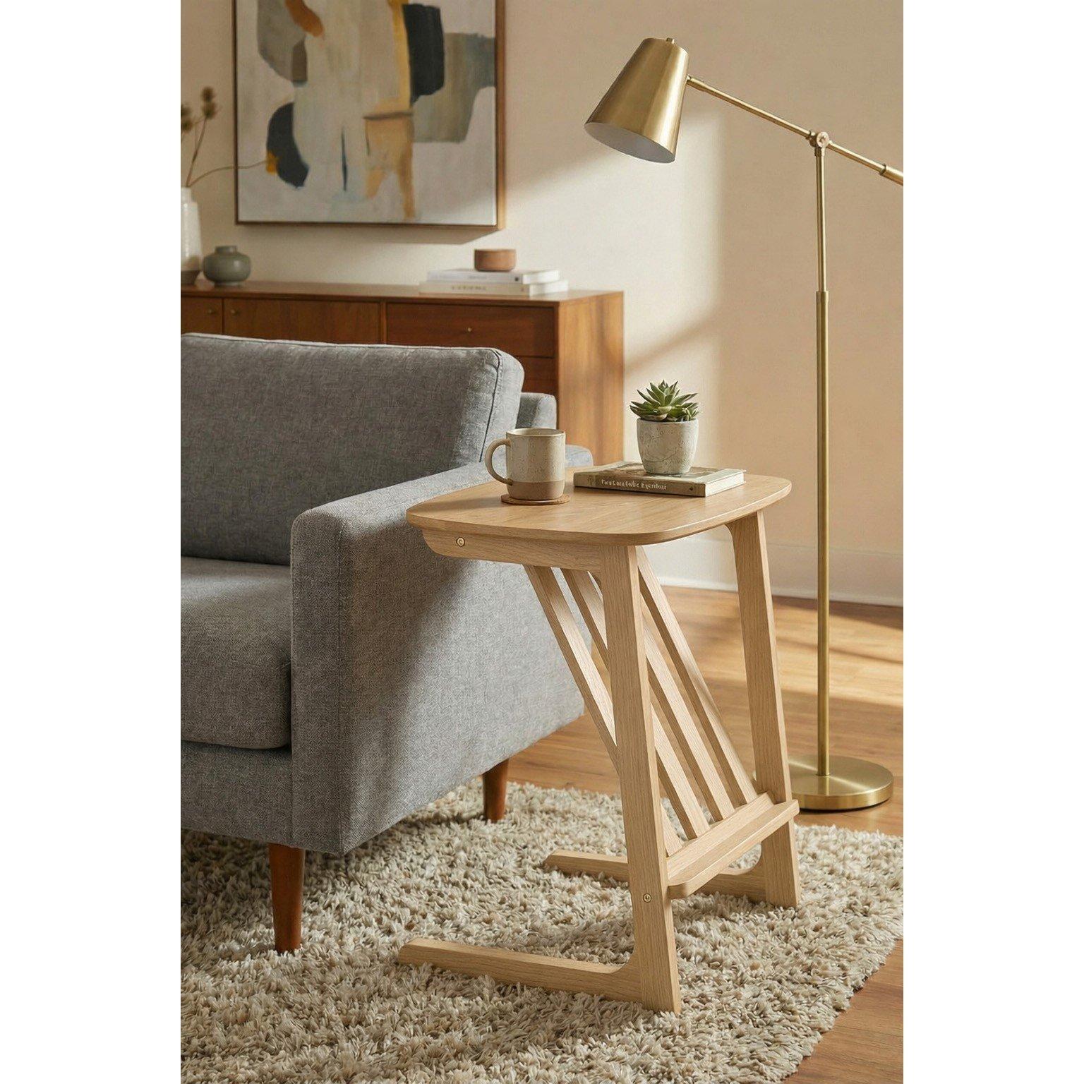 Walnut - Greenhurst - End Table with Magazine rack - 3