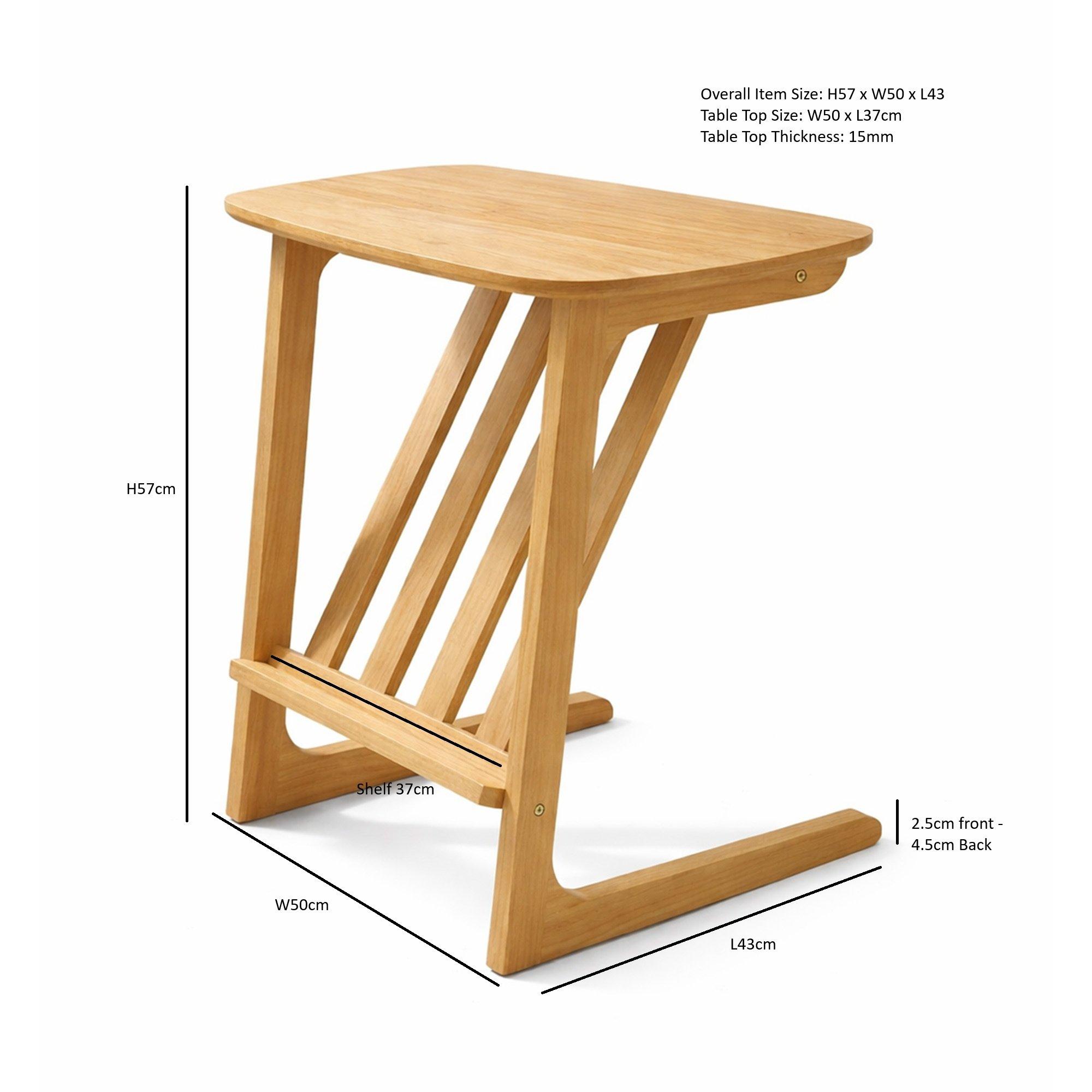 Walnut - Greenhurst - End Table with Magazine rack - 4