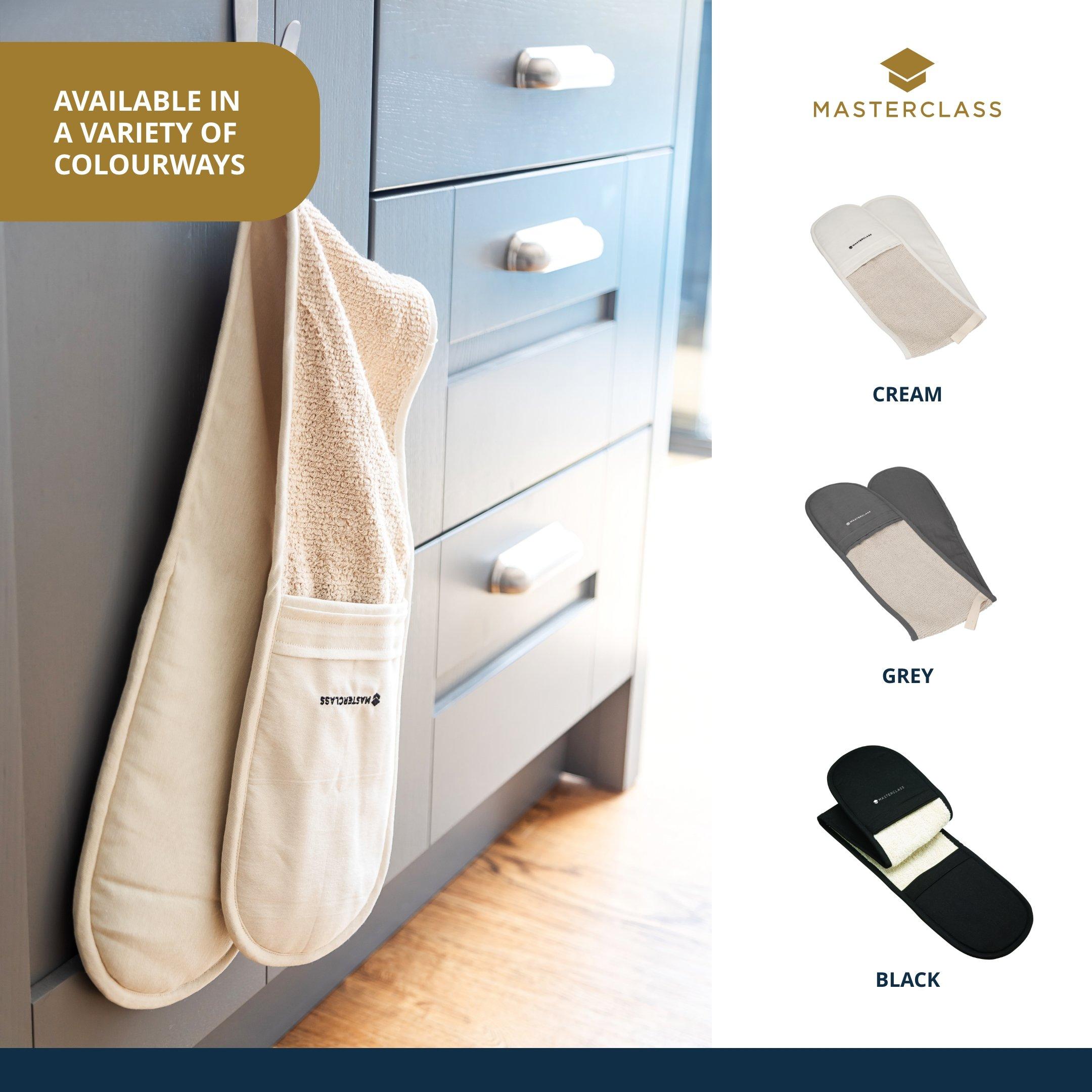 Cream - MasterClass - MasterClass Deluxe Professional Double Oven Glove - 2