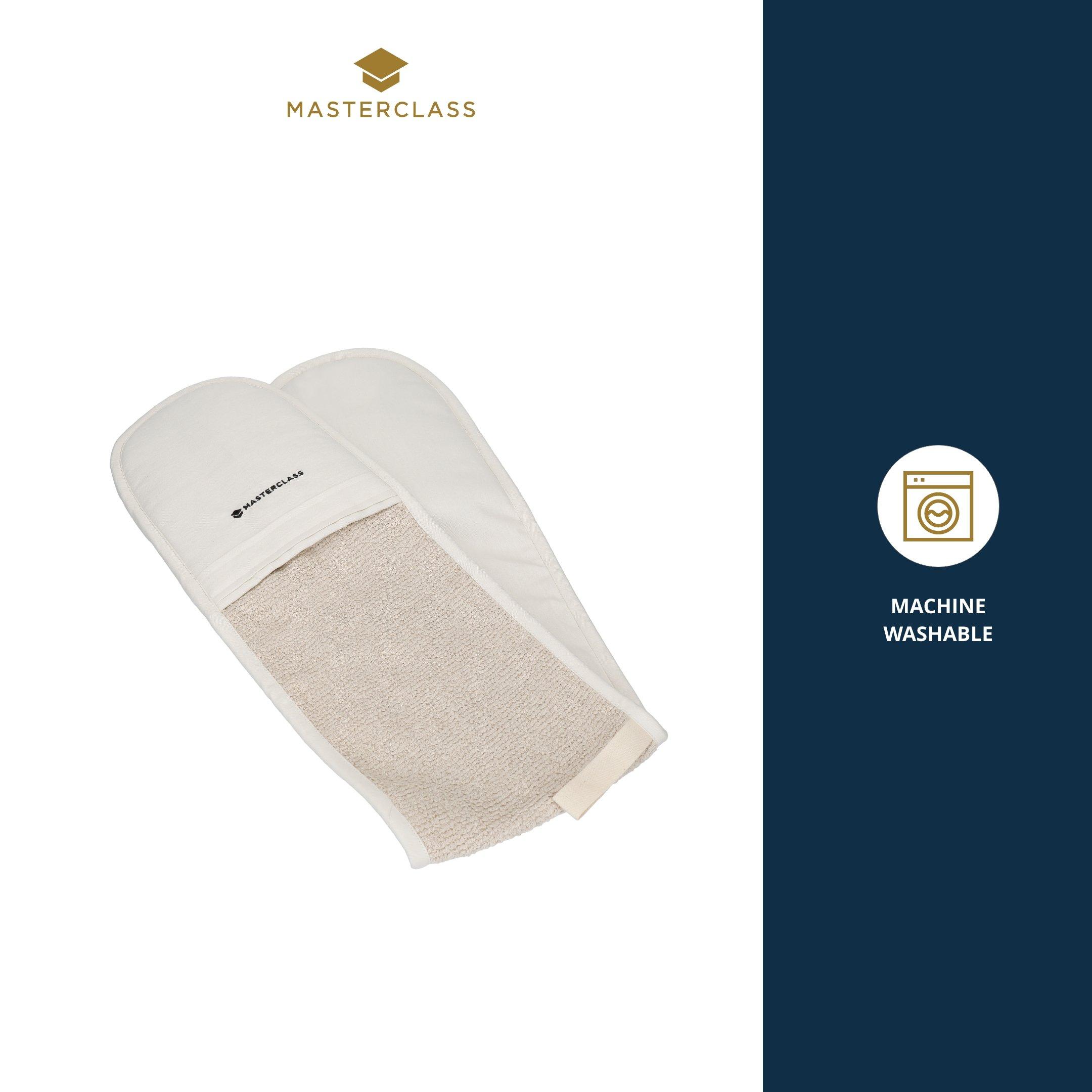 Cream - MasterClass - MasterClass Deluxe Professional Double Oven Glove - 6