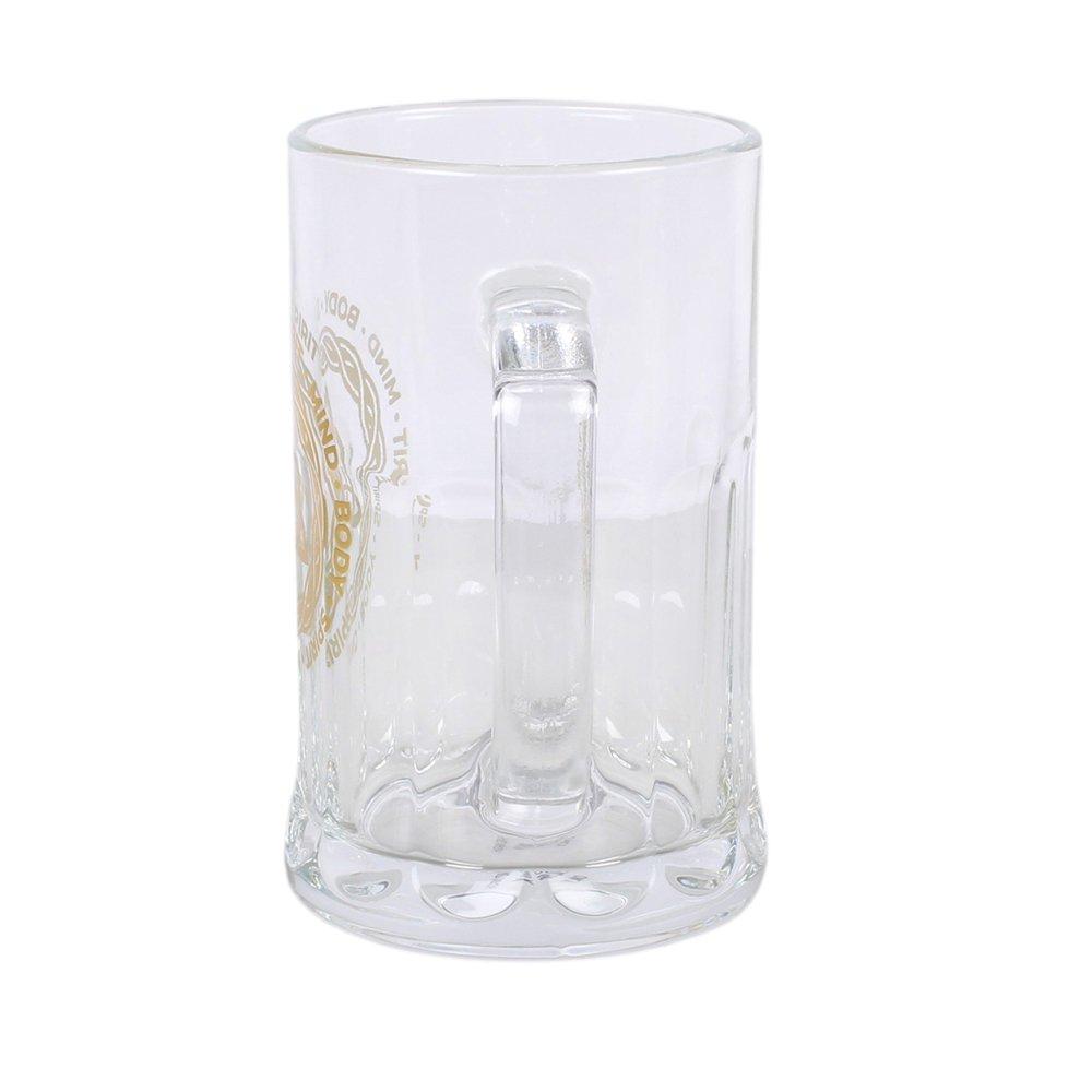 White - Something Different - Celtic Triquetra Knot Glass Beer Tankard with Coas - 5