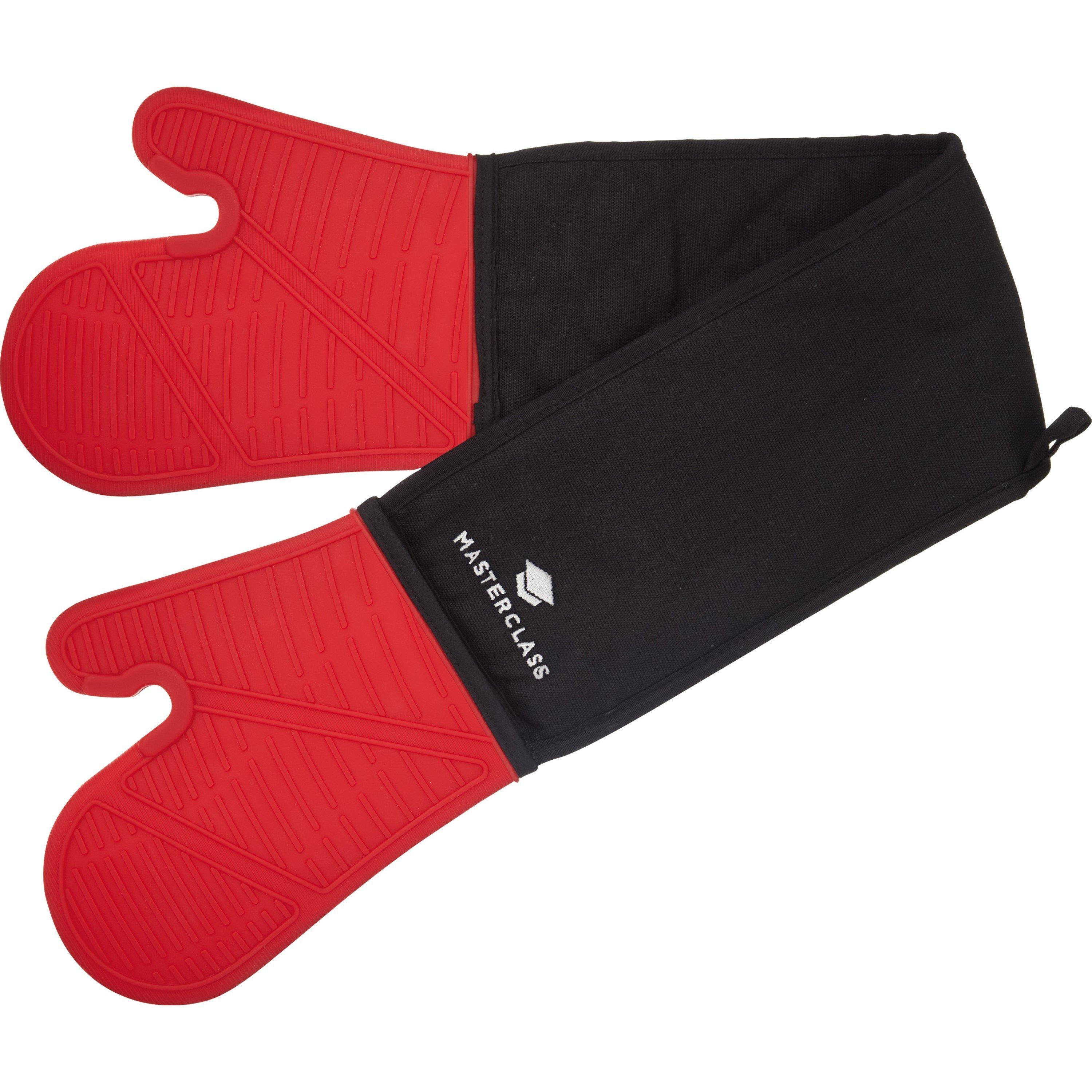 Red - MasterClass - Seamless Silicone Double Oven Glove - 1