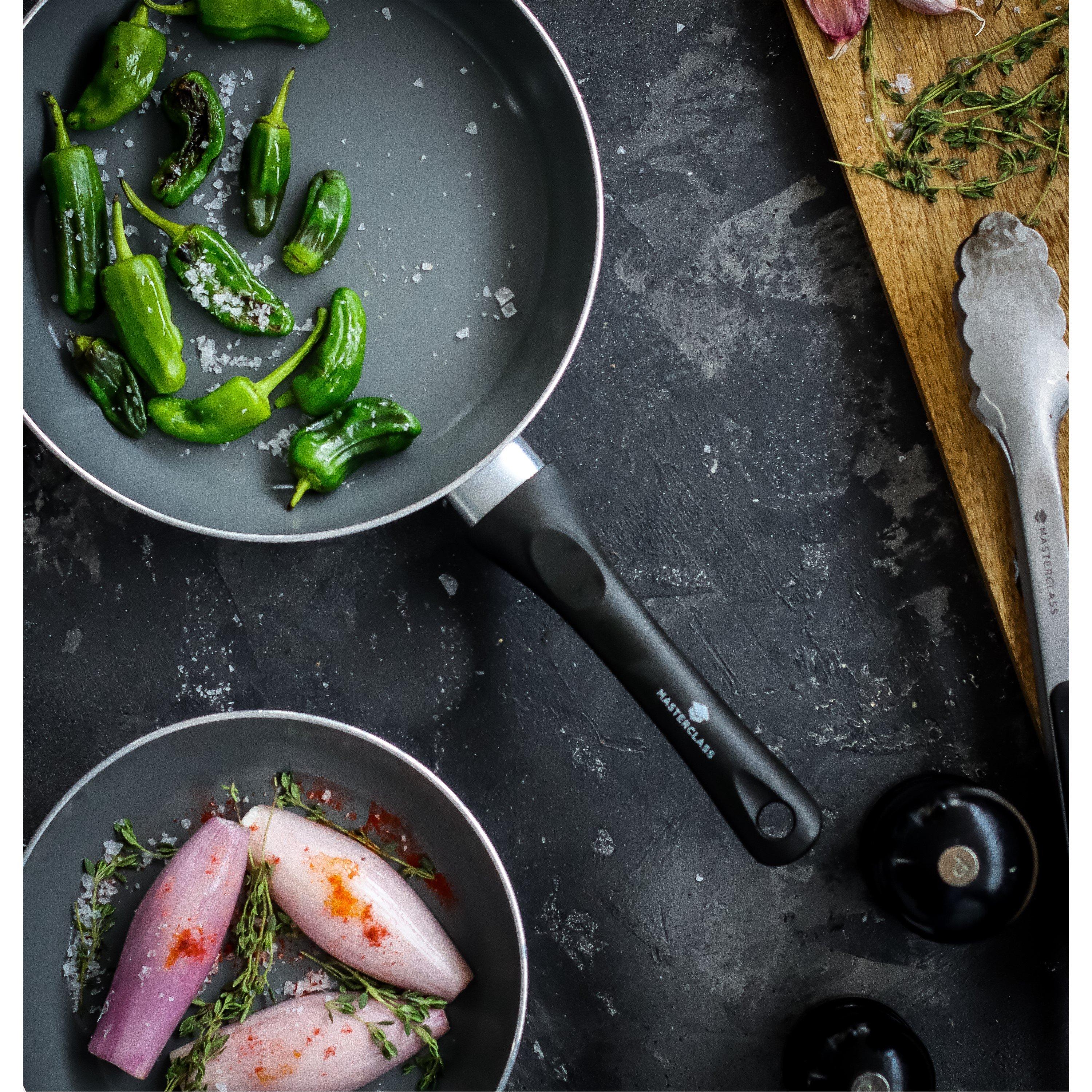 Grey - MasterClass - MasterClass Can-to-Pan Ceramic Non-Stick Pan Set - 2