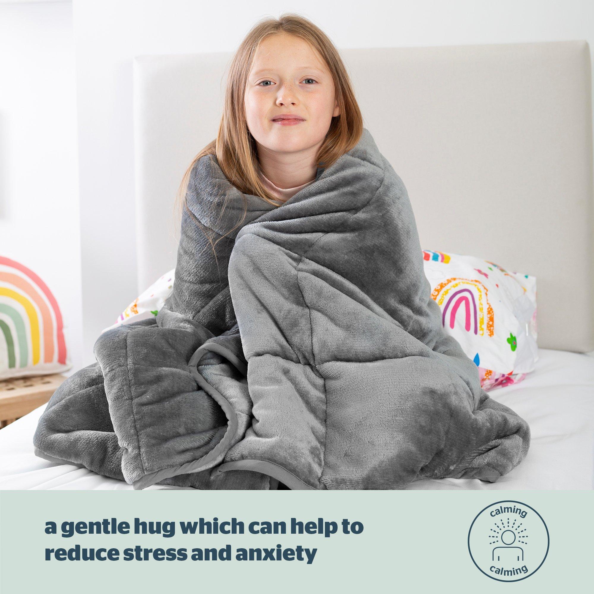 Grey - Silentnight - Silentnight Wellbeing Kids Weighted Blanket - 3Kg - 2