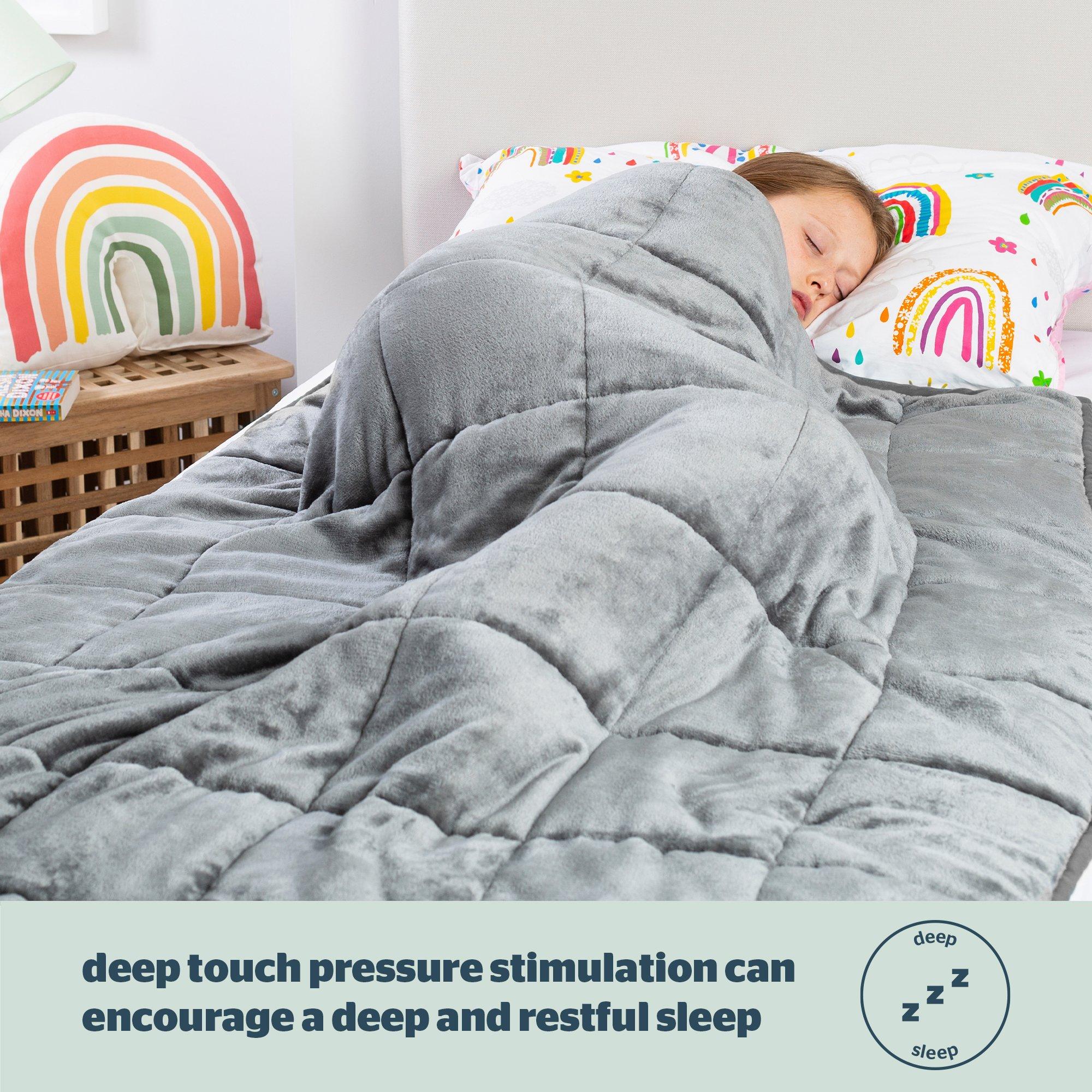 Grey - Silentnight - Silentnight Wellbeing Kids Weighted Blanket - 3Kg - 3