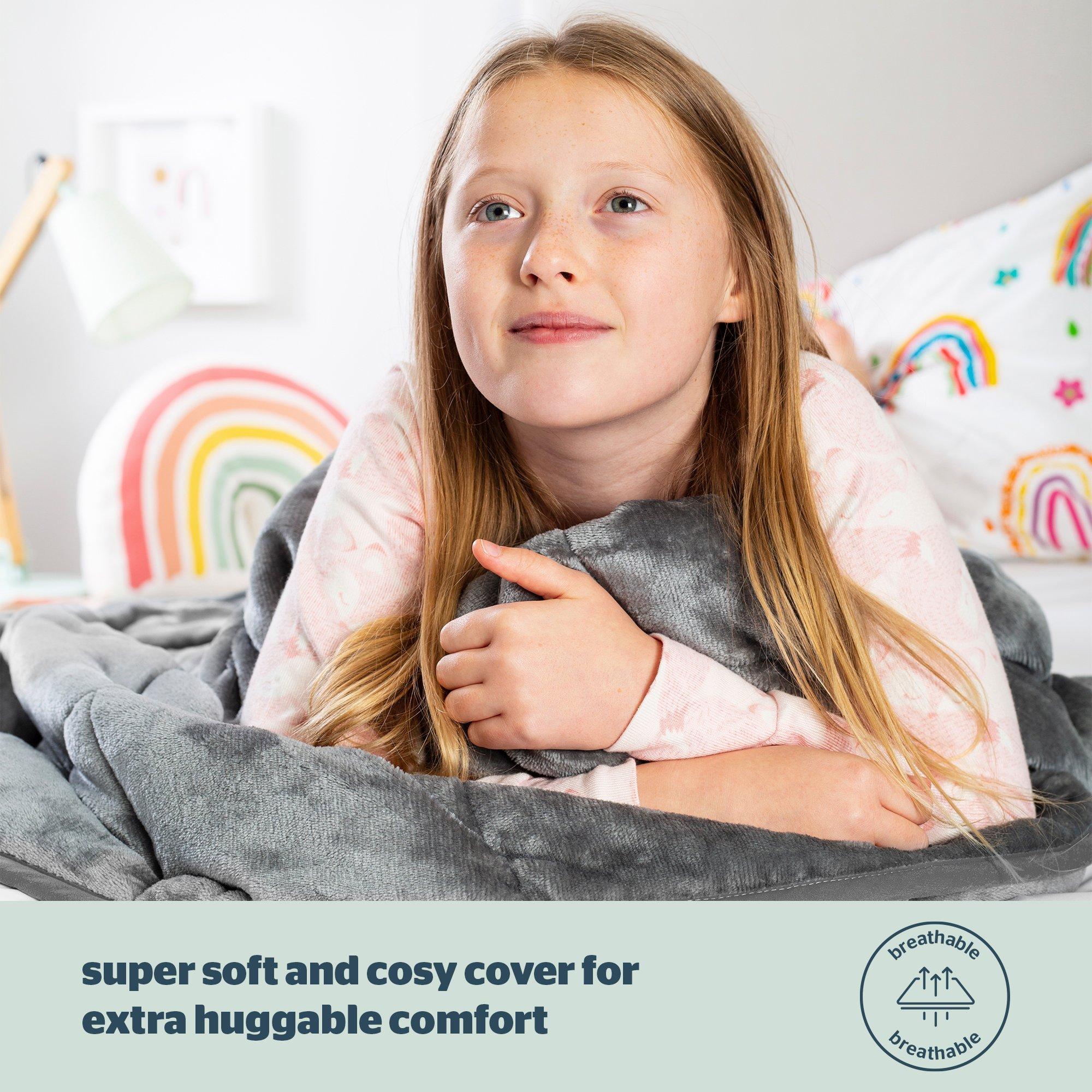 Grey - Silentnight - Silentnight Wellbeing Kids Weighted Blanket - 3Kg - 4