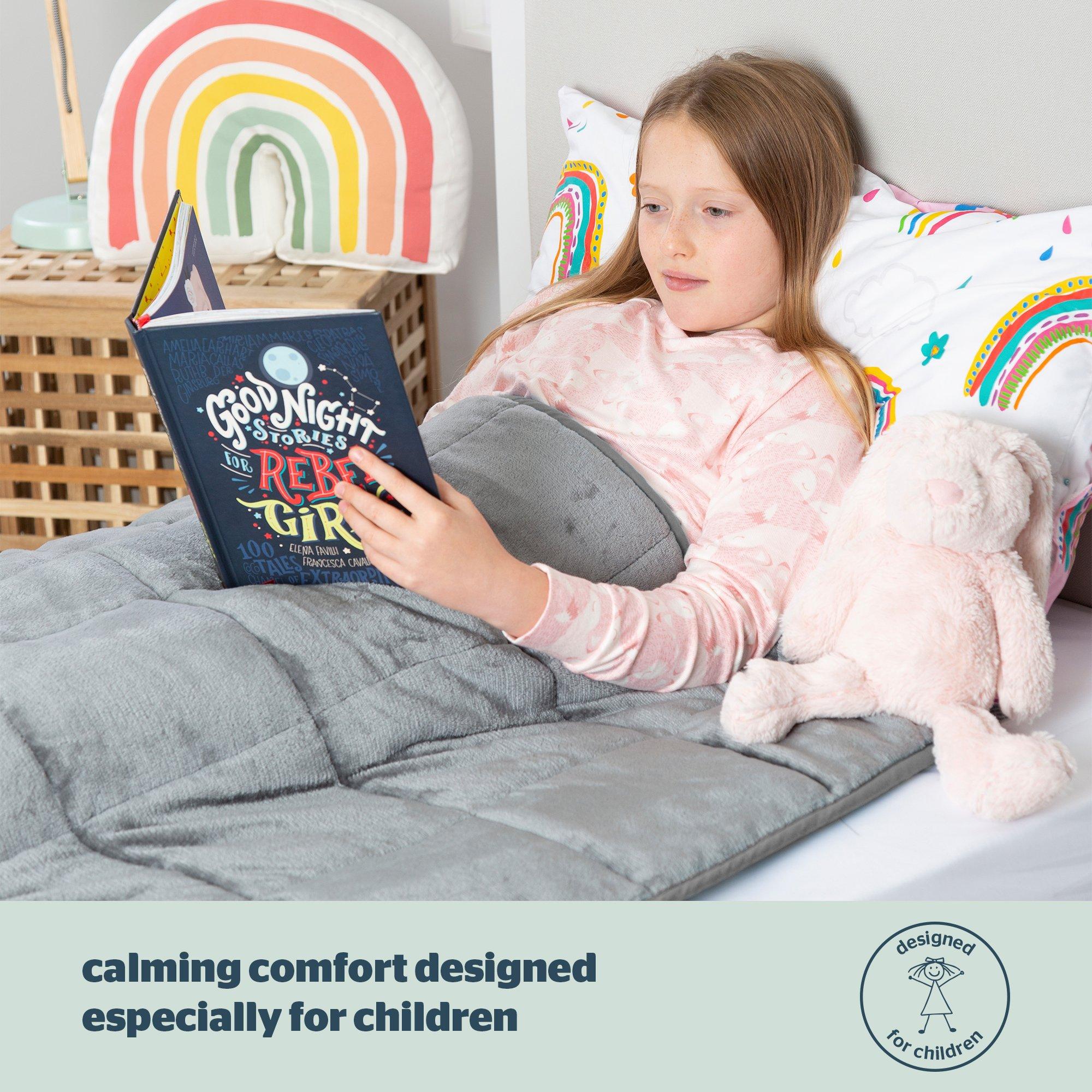 Grey - Silentnight - Silentnight Wellbeing Kids Weighted Blanket - 3Kg - 5