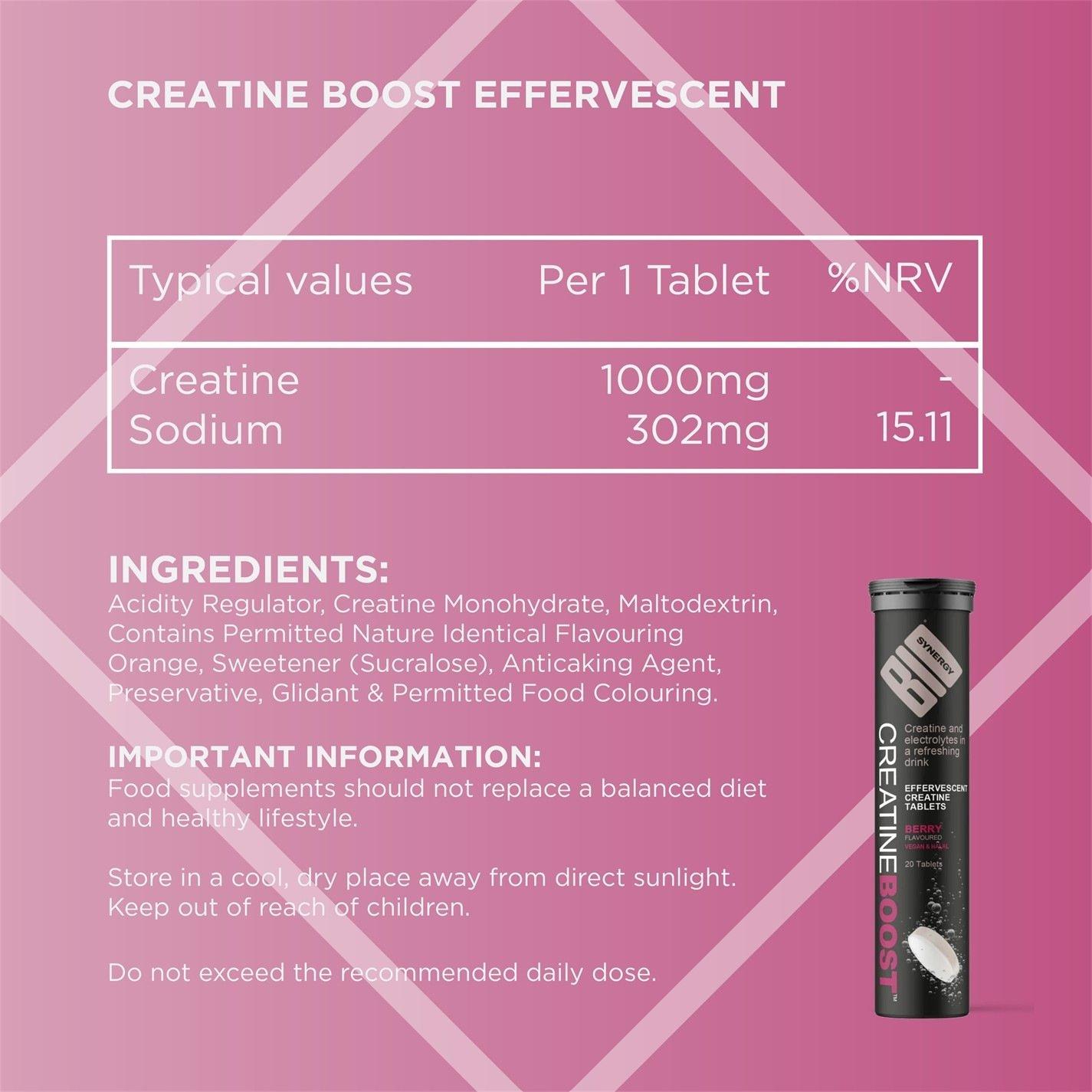 Citrus - Bio-Synergy - Creatine Boost Effervescent Berry -  3  x 20 serve - 7