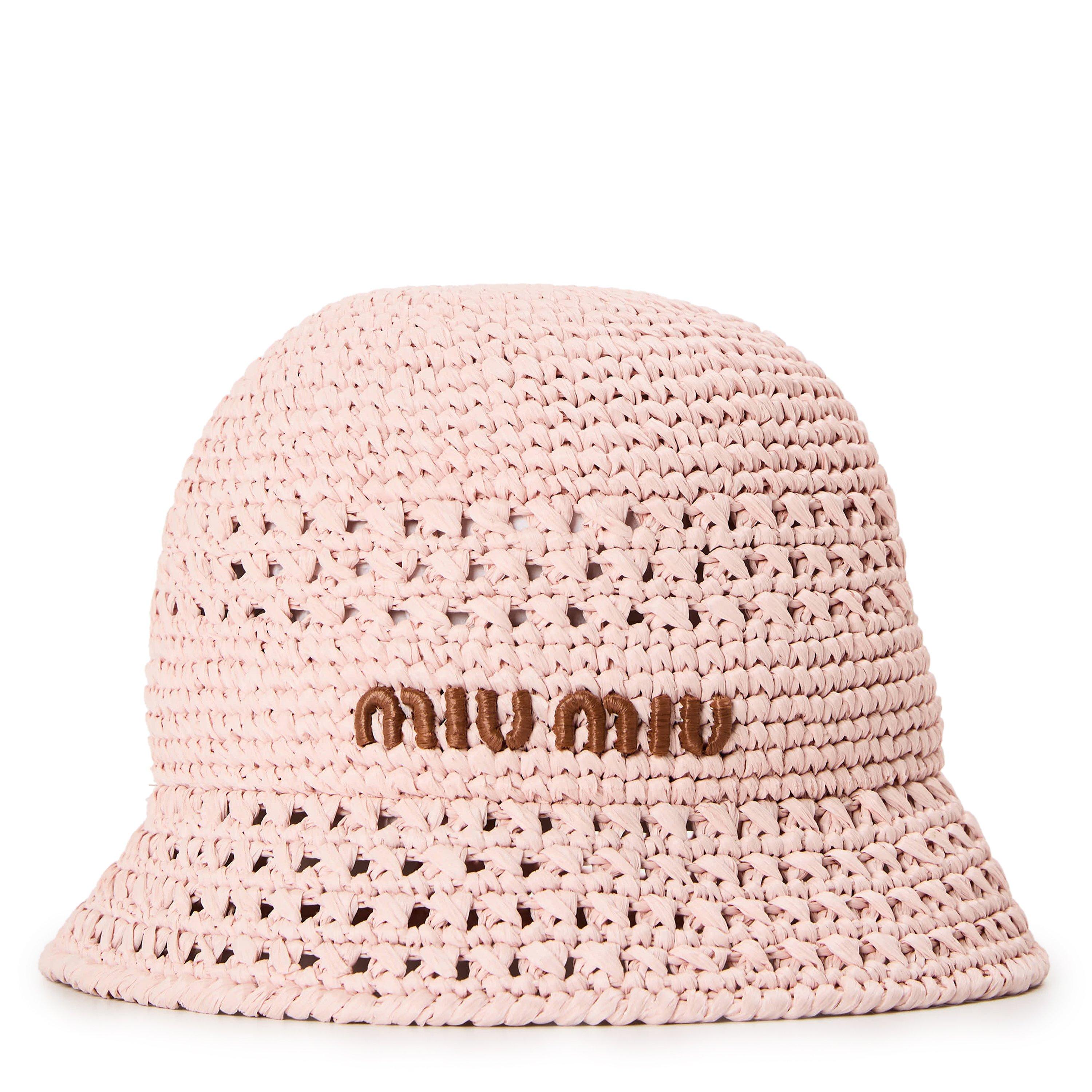 Orchidea/Cognac - Miu Miu - Women's Bucket Hat - 1