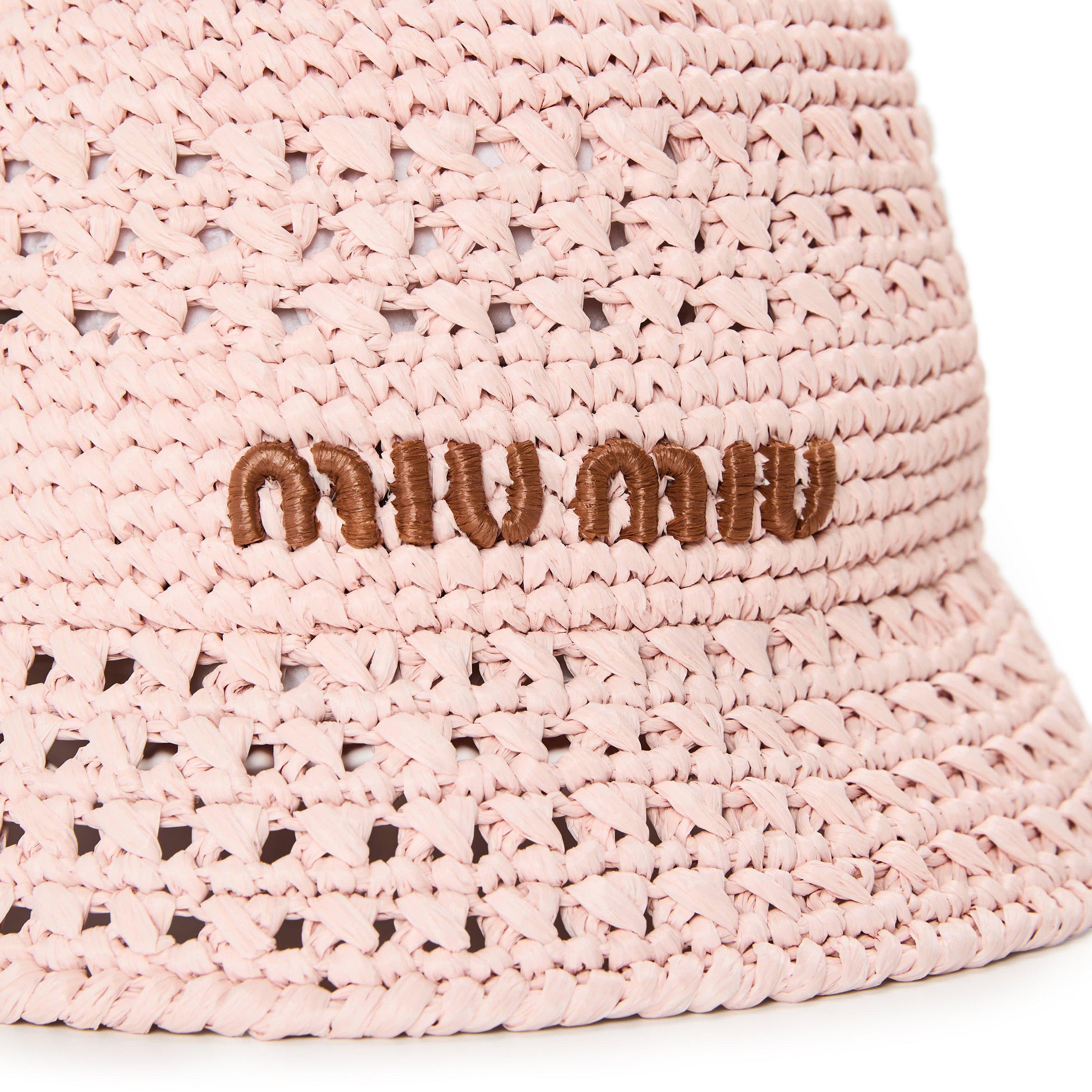 Orchidea/Cognac - Miu Miu - Women's Bucket Hat - 3