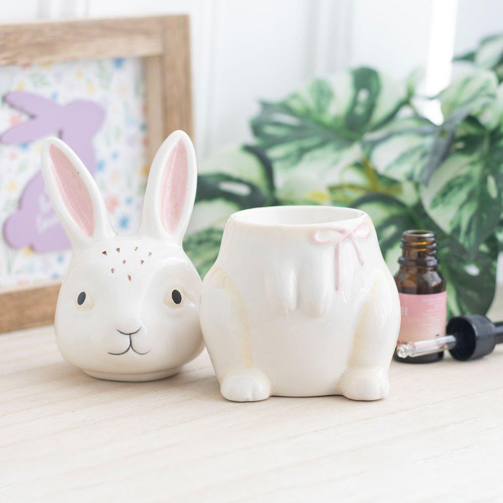 White - Something Different - Bunny Shaped Oil Burner - 2