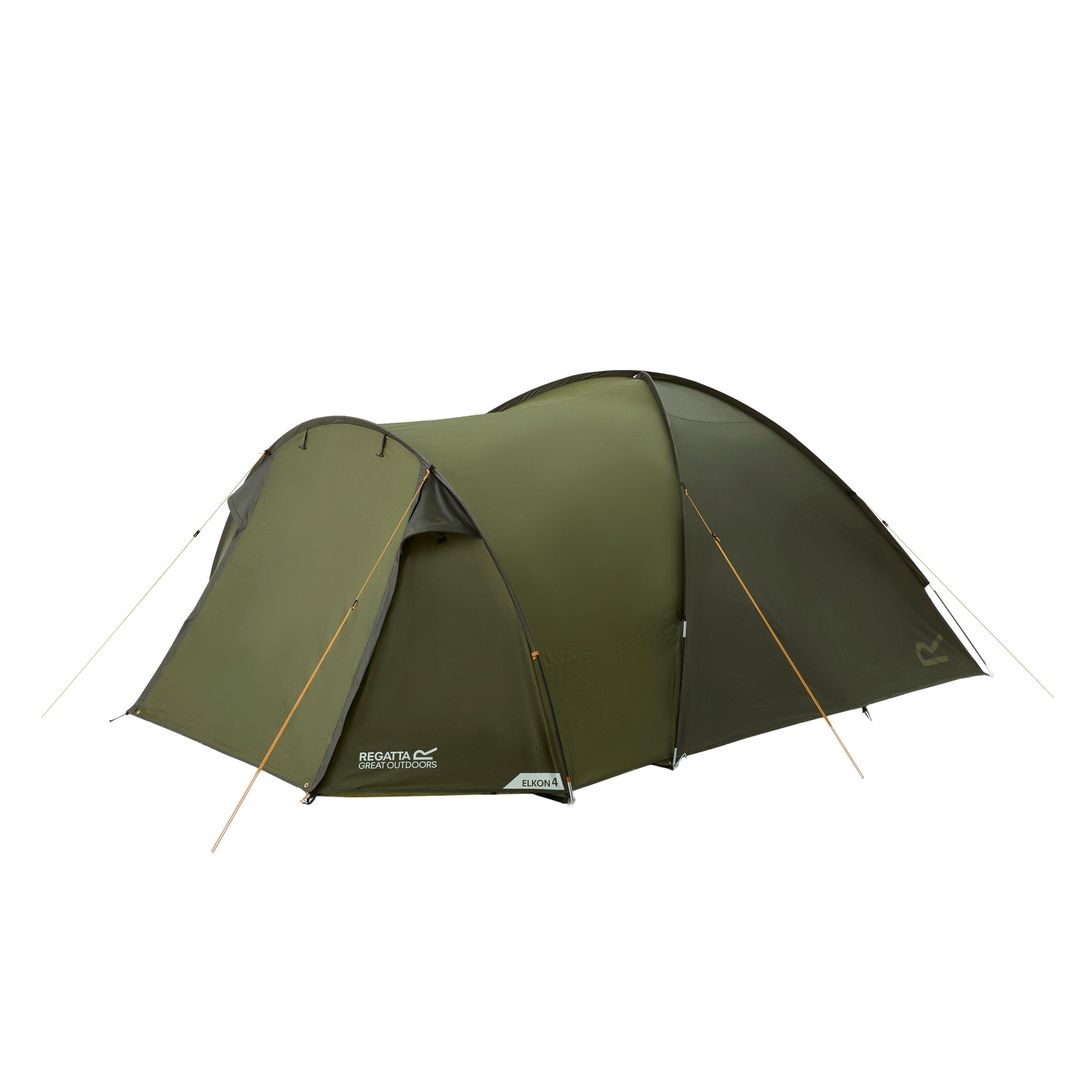 Nphgrn/Olnt - Regatta - Elkon 4 Person Waterproof Tent - 1