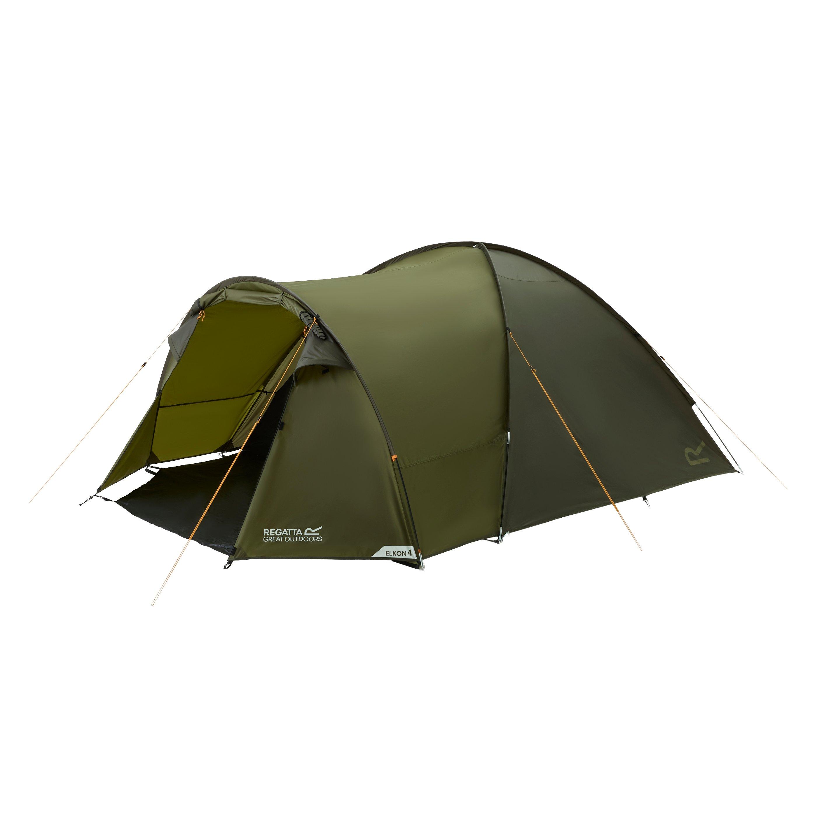 Nphgrn/Olnt - Regatta - Elkon 4 Person Waterproof Tent - 2